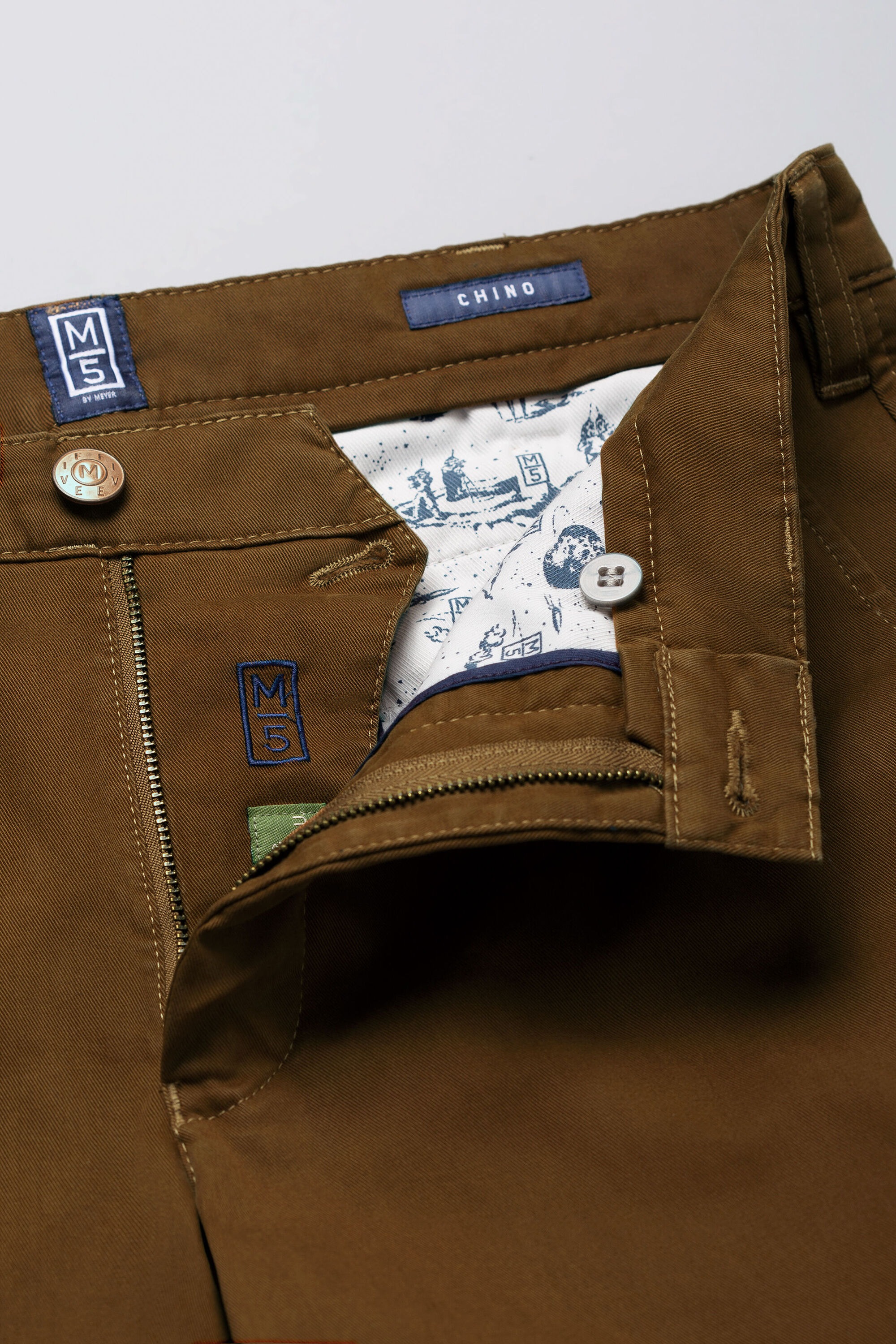 MEYER Chinos »M5 Chino«, im unifarbenen Design