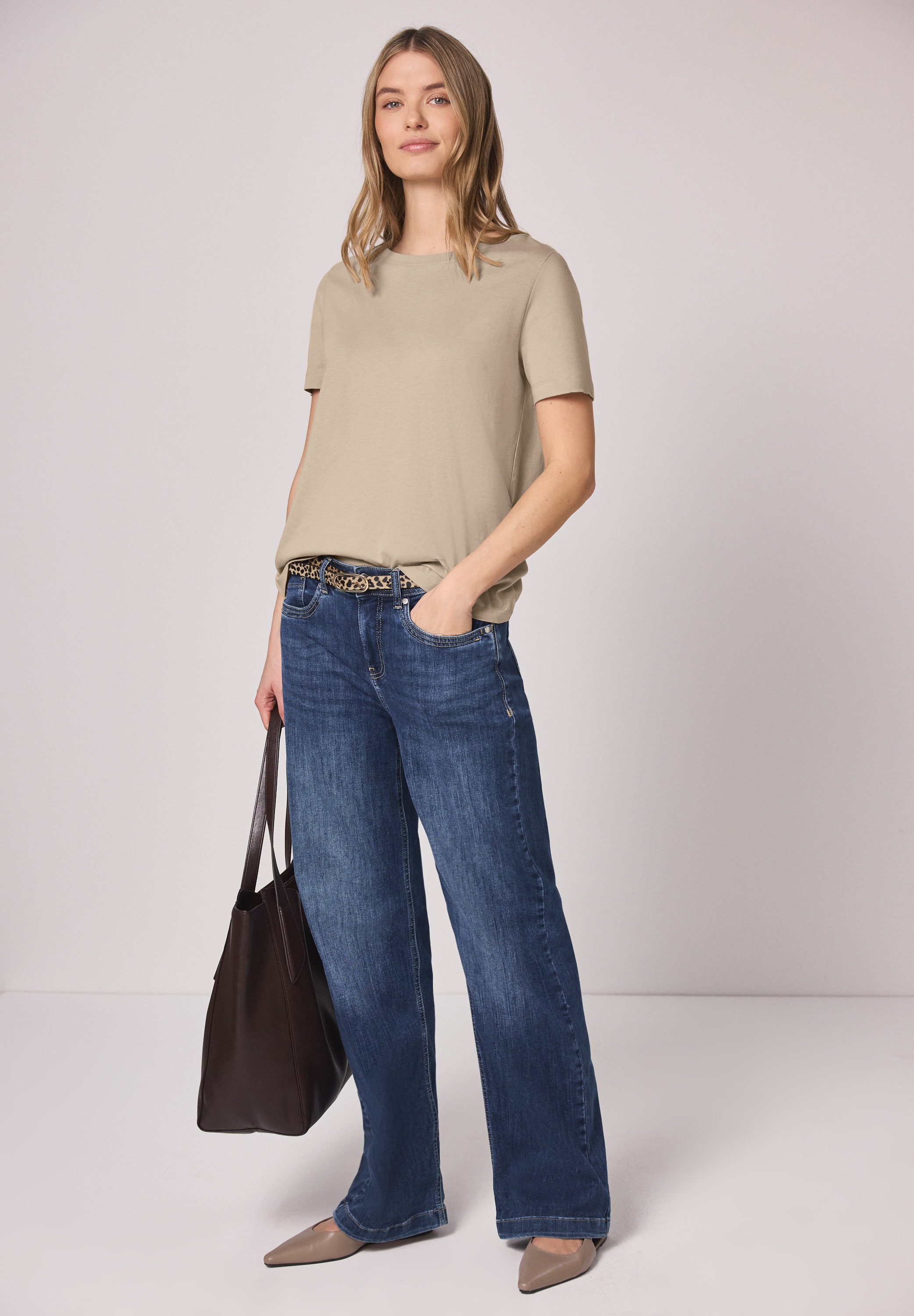 Thumbnail - STREET ONE T-Shirt in Unifarbe