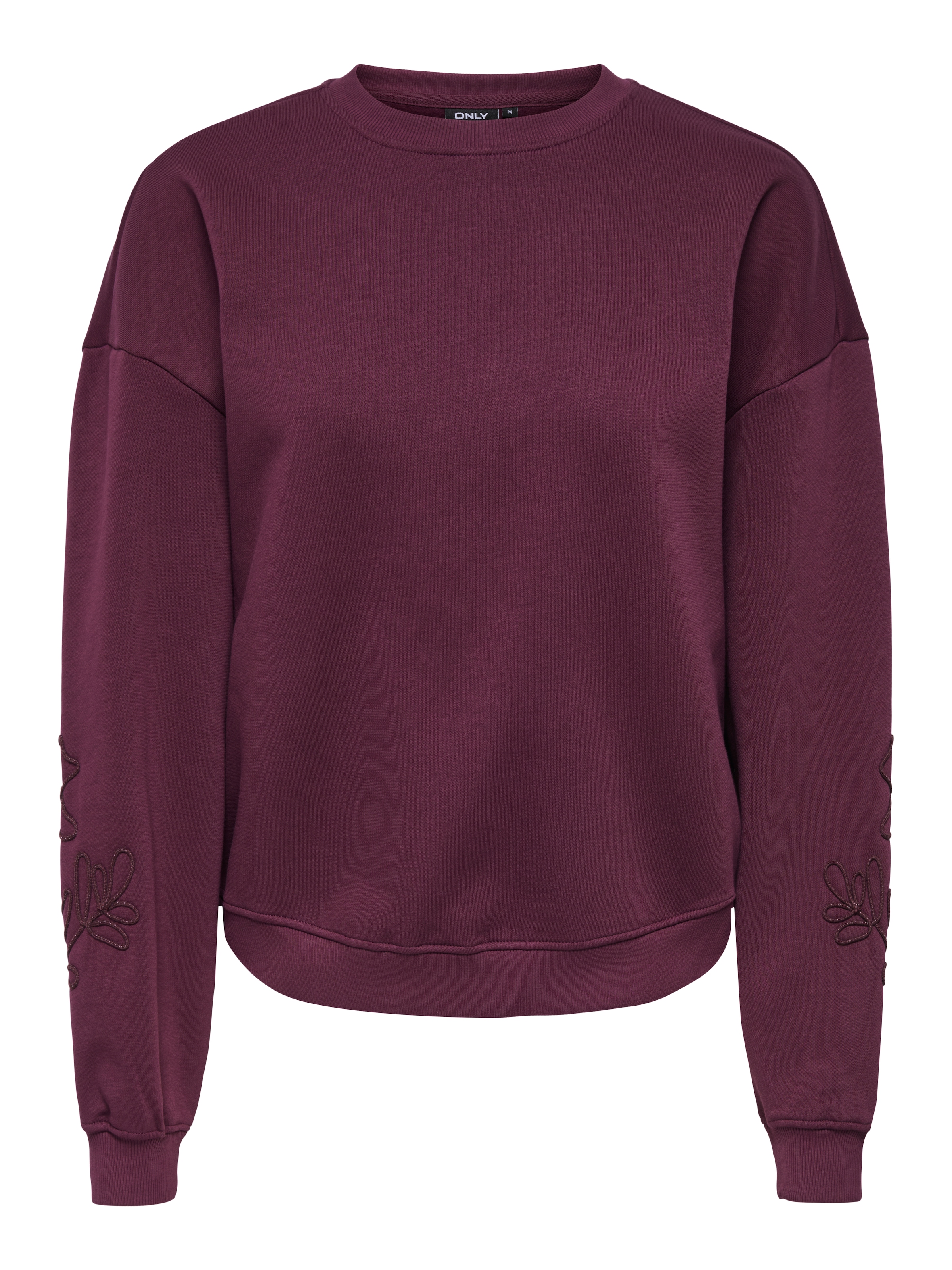 ONLY »ONLBROOKLYN L/S EMBROIDERY BOX SWT«, Baumwollmischung, regular fit
