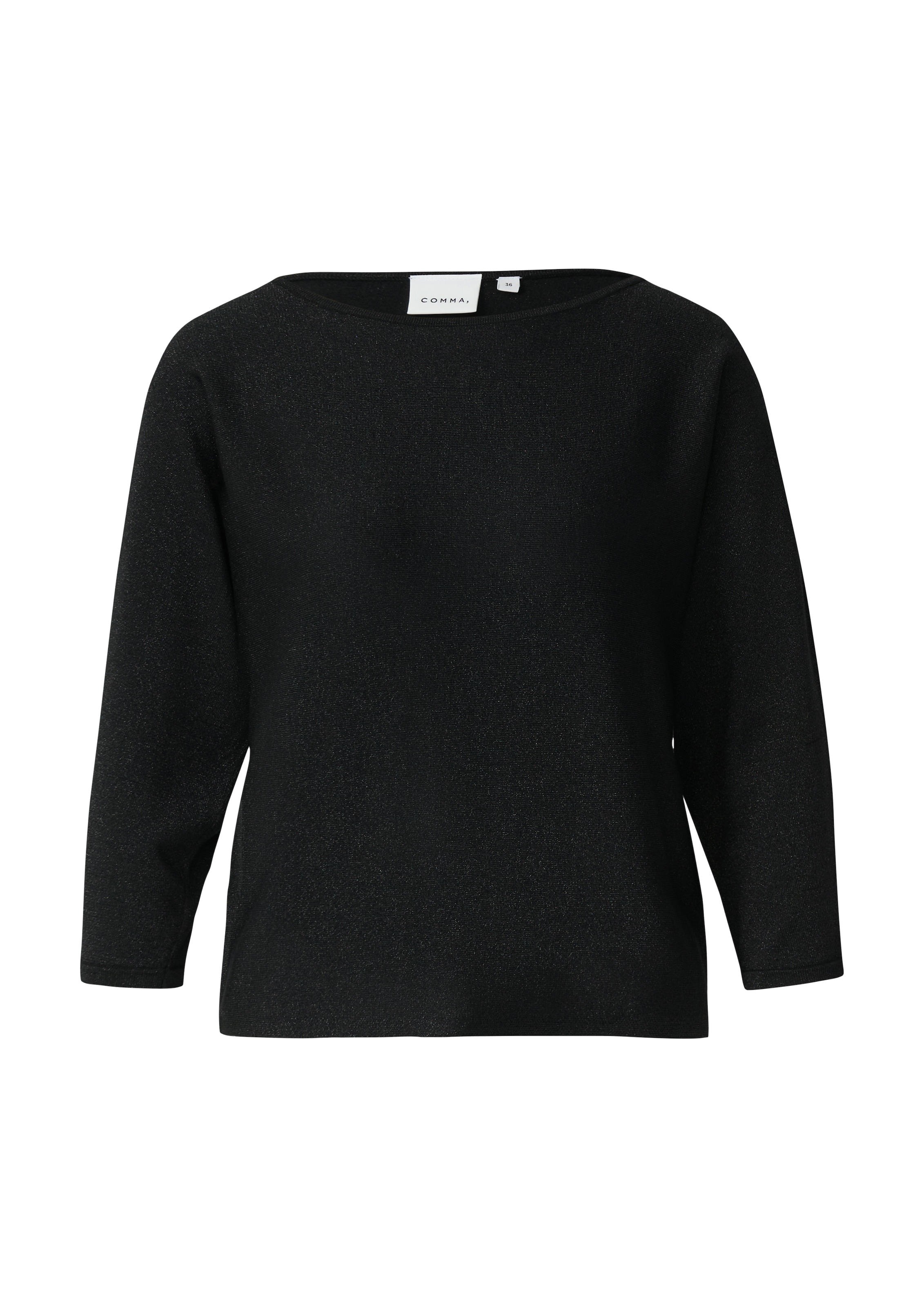 Comma 3/4 Arm-Pullover mit Glitzerdetails