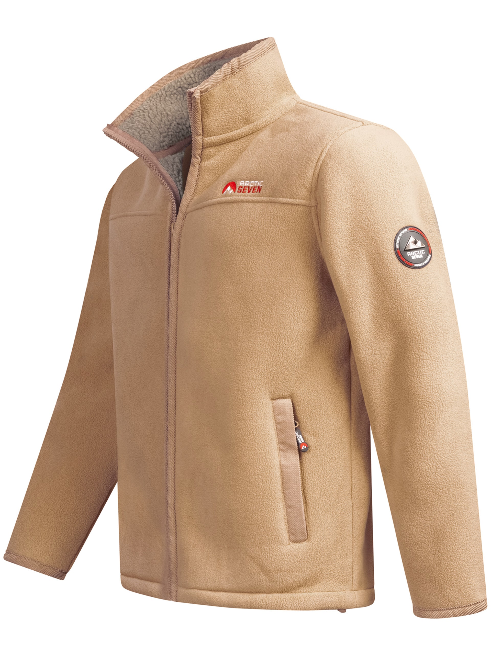 Arctic Seven Fleecejacke »ASZeroo«, mit hoch schließendem Stehkragen