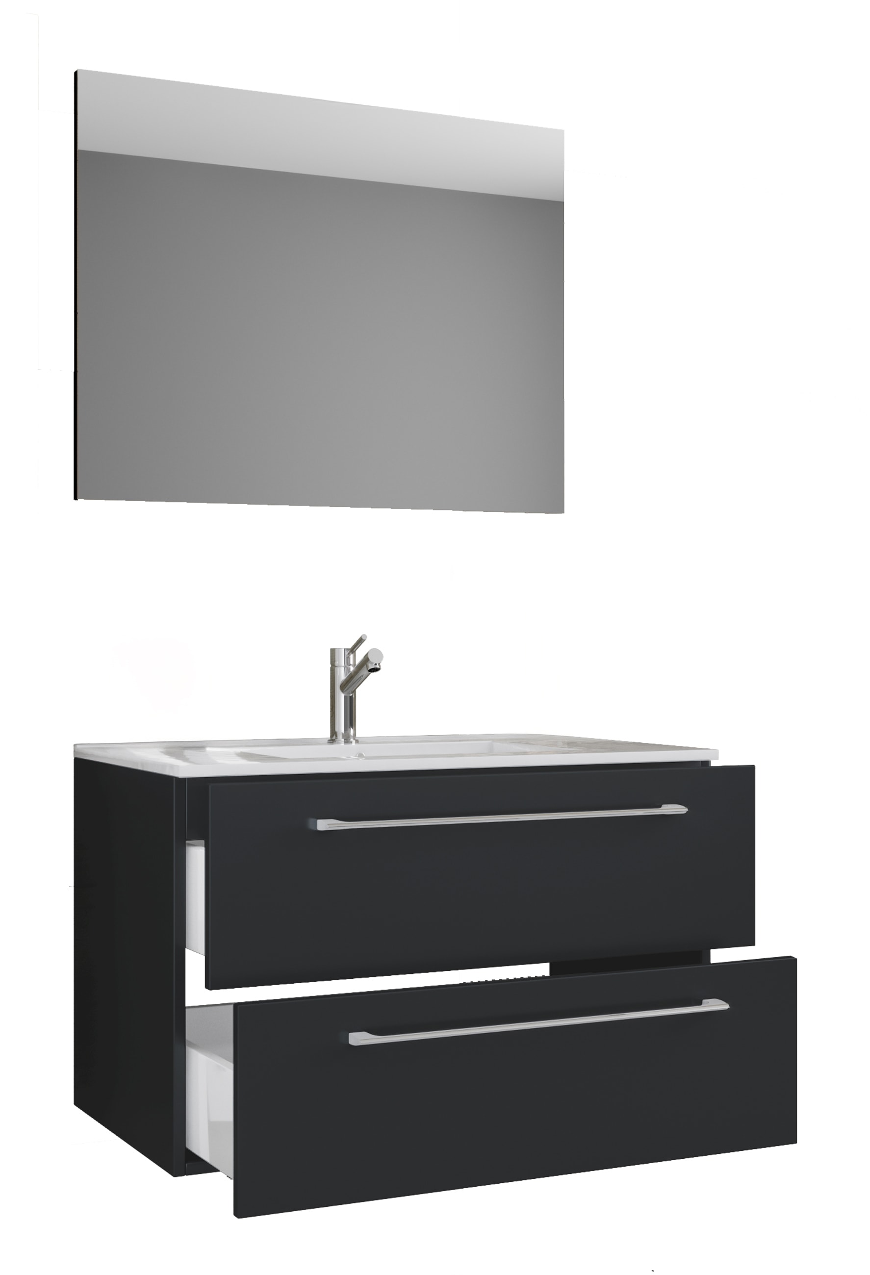 VCM Waschtisch »3-tlg. Waschplatz Waschtisch Badinos Schublade SP« 3 Stk. tlg.