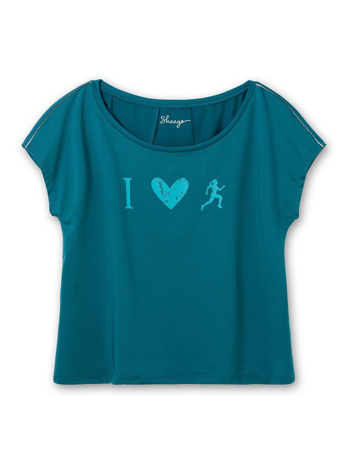 Sheego T-Shirt »Große Größen«, aus Funktionsmaterial, mit Frontprint für  bestellen | BAUR