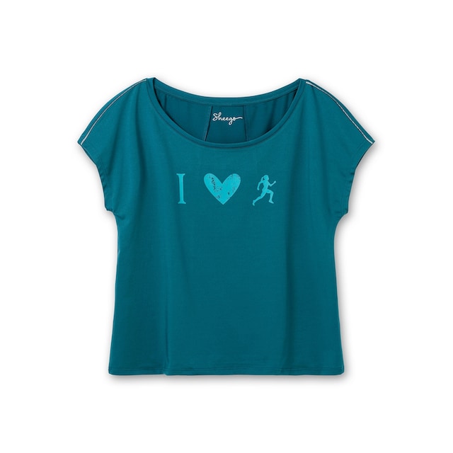 Sheego T-Shirt »Große Größen«, aus Funktionsmaterial, mit Frontprint für  bestellen | BAUR