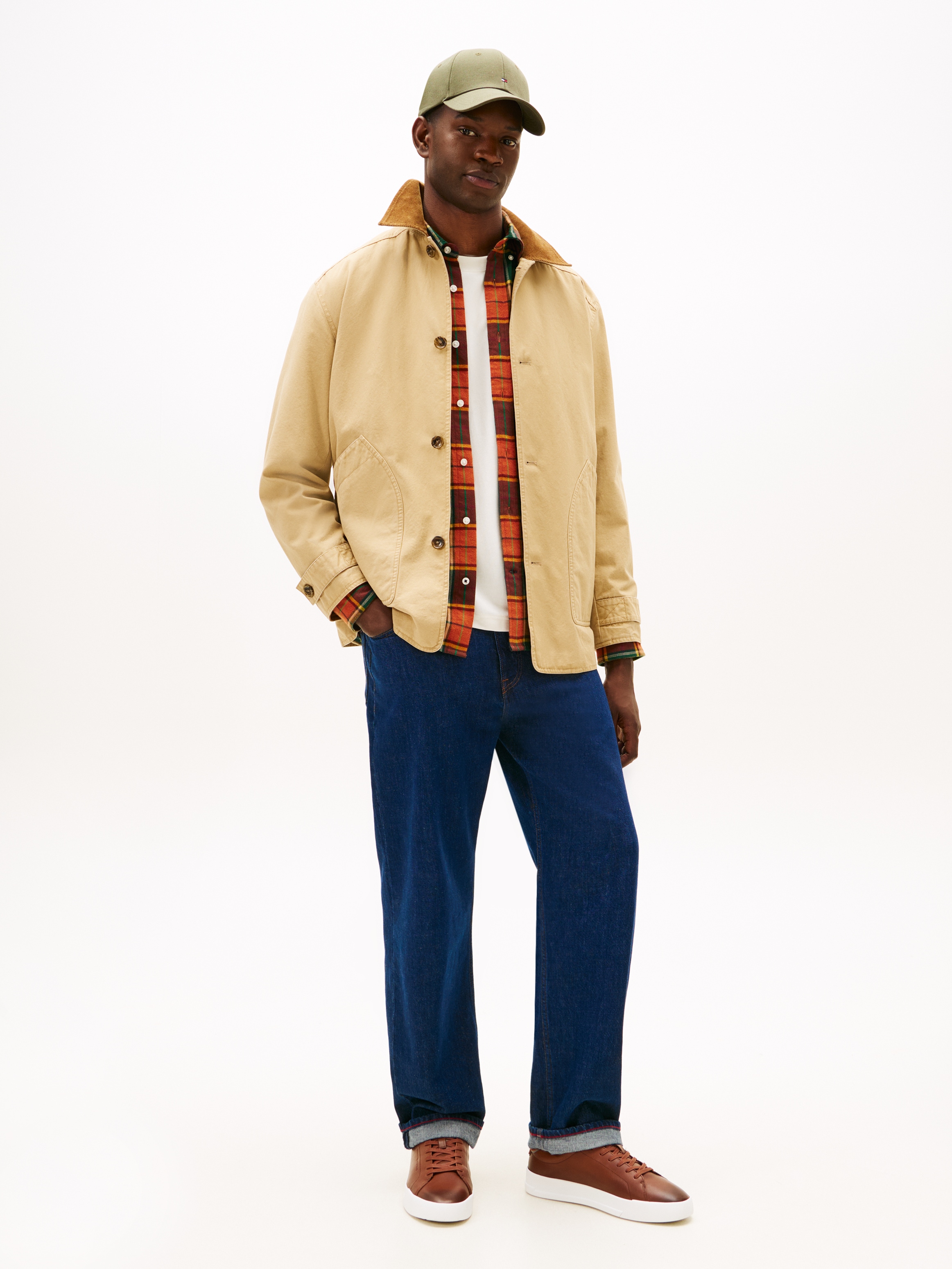 Tommy Hilfiger Sneaker »TH COURT CORE COGNAC«, Freizeitschuh, Halbschuh, Schnürschuh im coolen Used Look