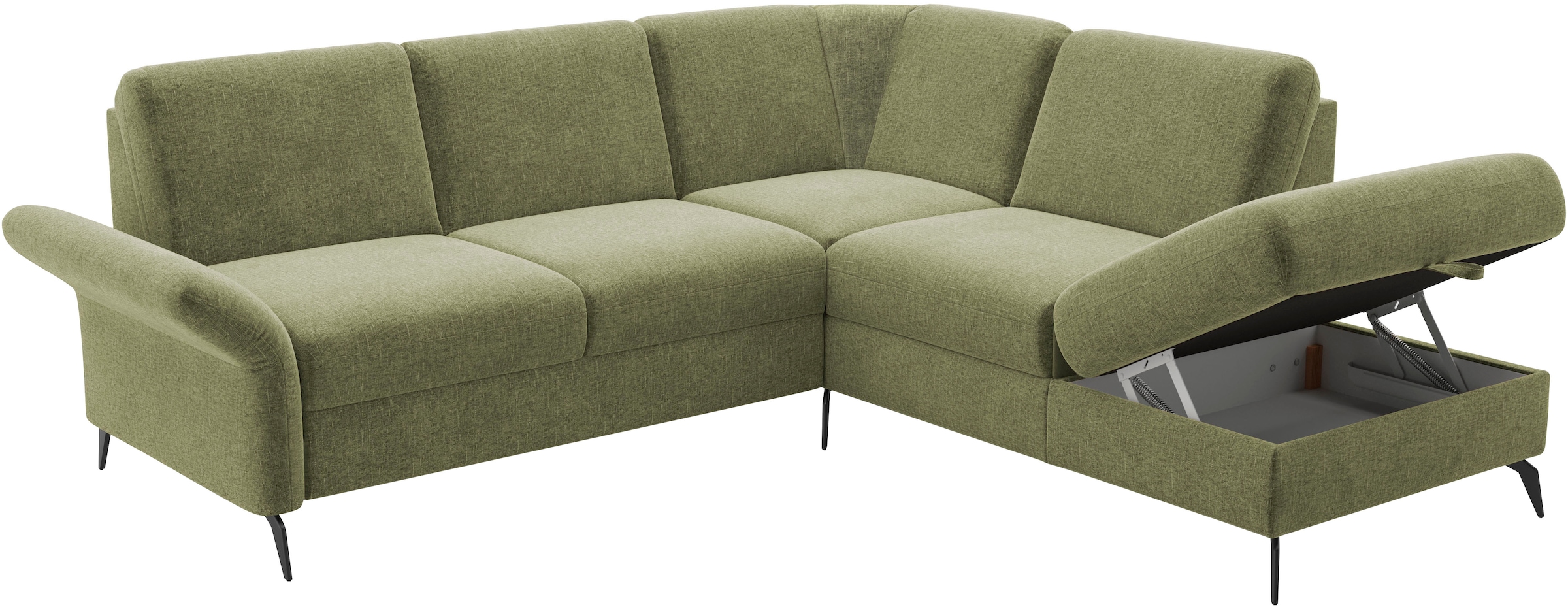 Home affaire Ecksofa »Rochelle«, optional: Armteilverstellung, klappbar, Bettkasen