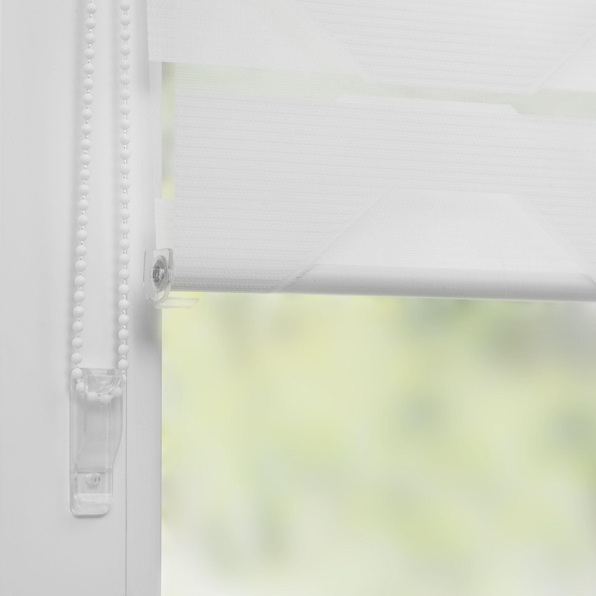 K-HOME Doppelrollo »Doppelrollo Trapez« Lichtschutz ohne Bohren freihängend