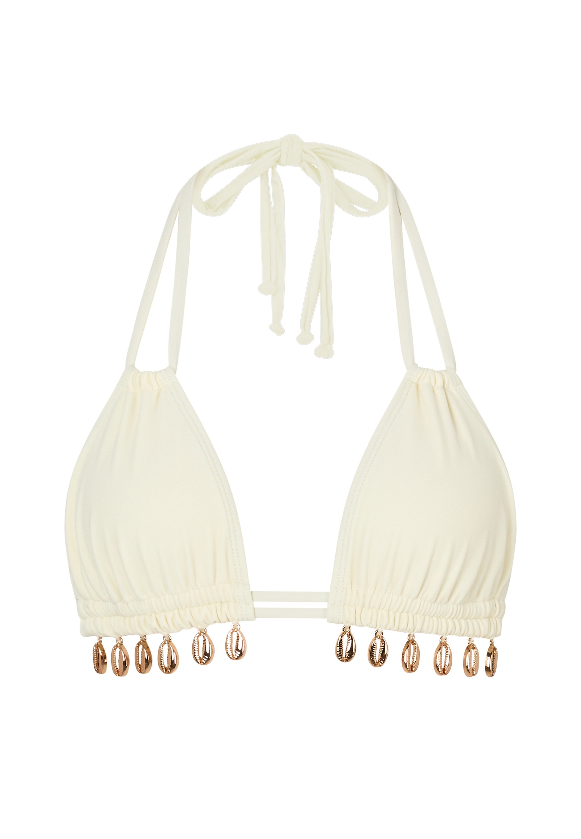 Moda Minx Triangel-Bikini-Top, (1 St.), mit tollen Muschel-Elementen