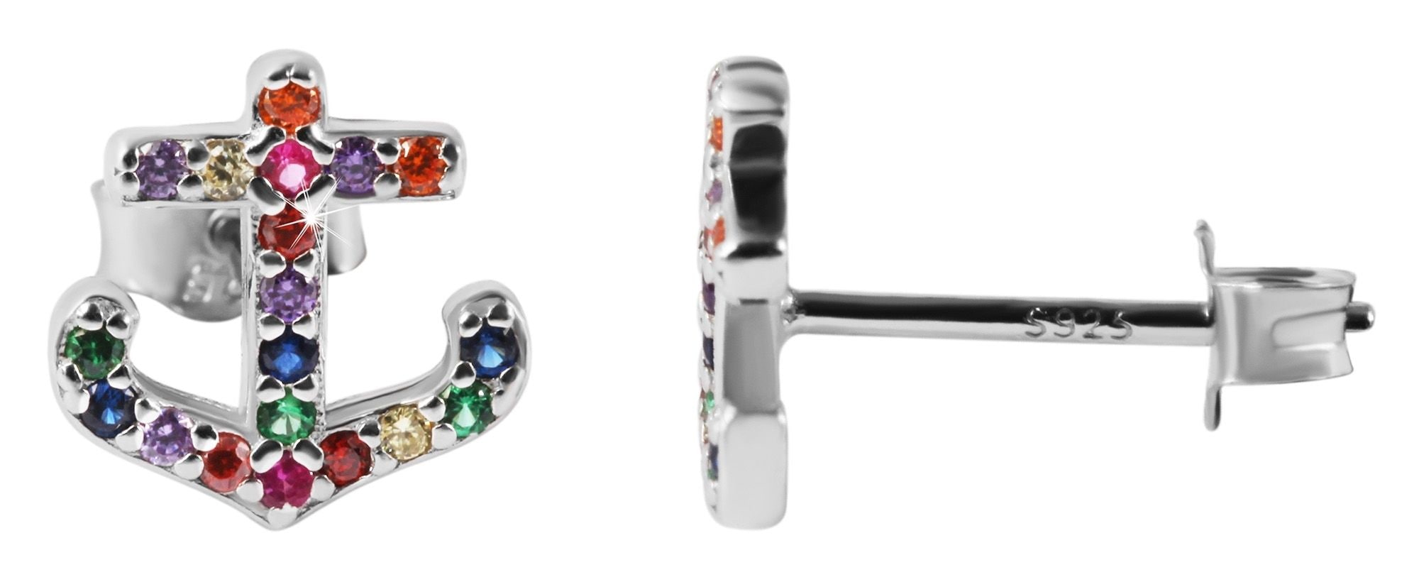 Adelia´s Paar Ohrhänger "Damen Ohrringe – Ohrstecker aus 925 Silber mit Zir günstig online kaufen