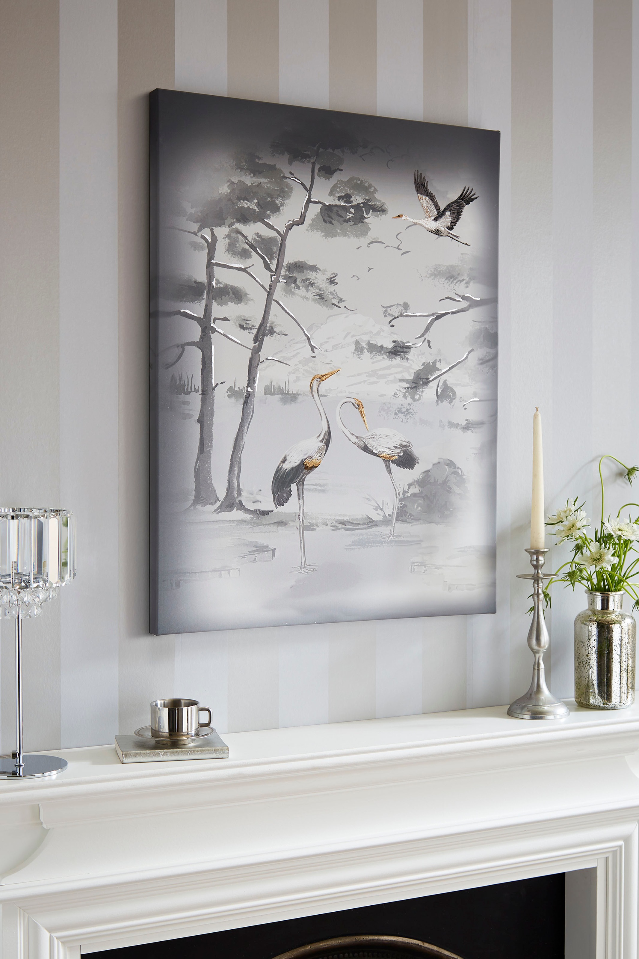 LAURA ASHLEY Leinwandbild "Animalia", (1 St.), Leinwandbild Metallic 80x60c günstig online kaufen