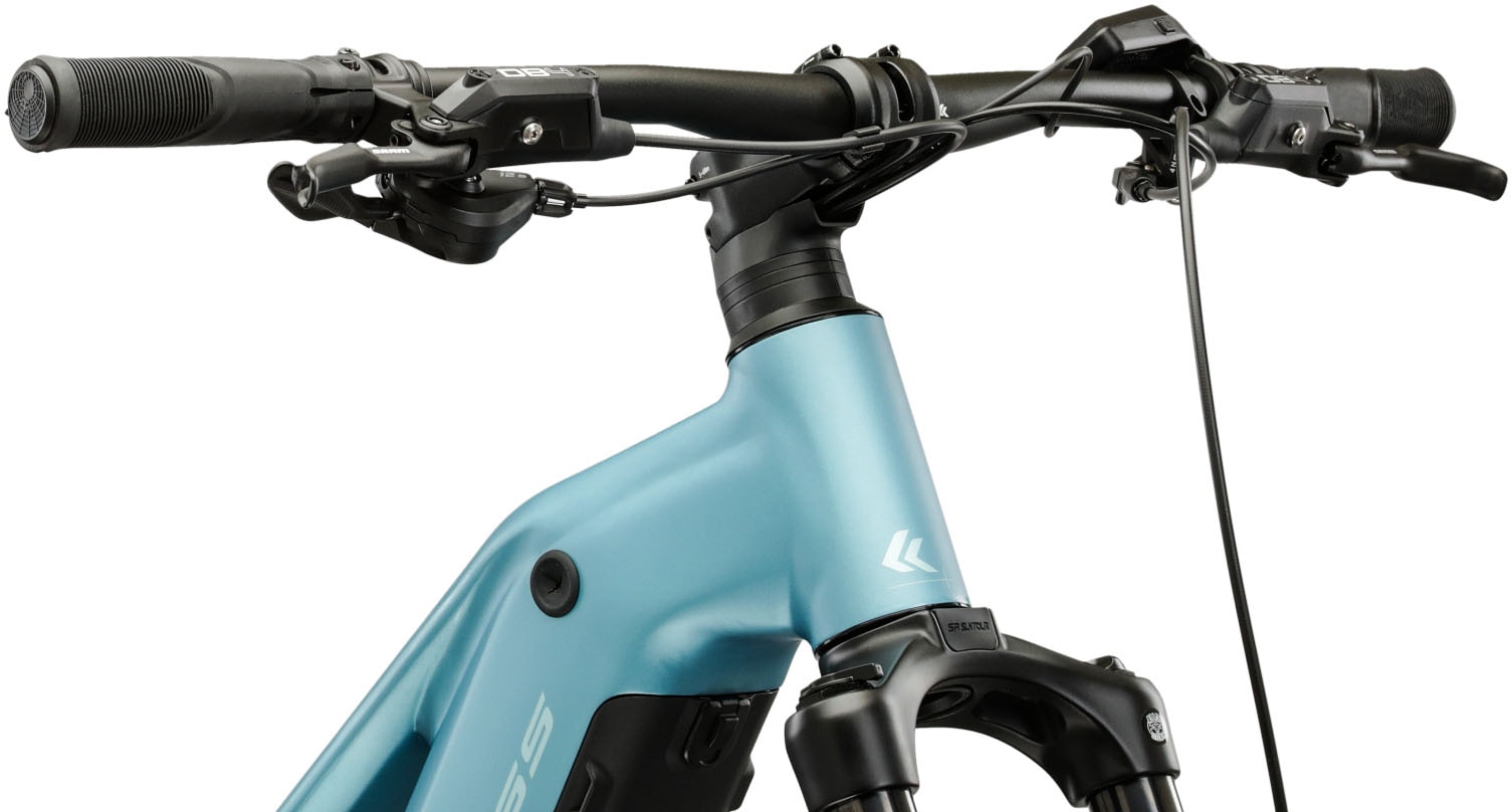 Kross »E-MTB Influx Hybrid 4.0 21,3Ah / 800 Wh 29 Zoll blau 12 Gänge 2026« 12 Gang Shimano DEORE M6100 Schaltwerk Kettenschaltung Mittelmotor 250 W