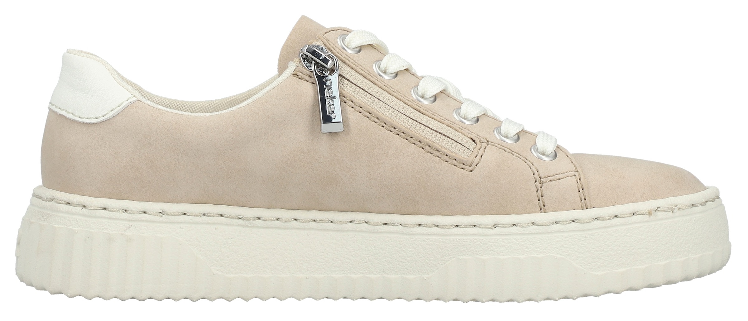 Rieker Plateausneaker  Schnürschuh, Halbschuh, Freizeitsneaker mit modischer Plateausohle