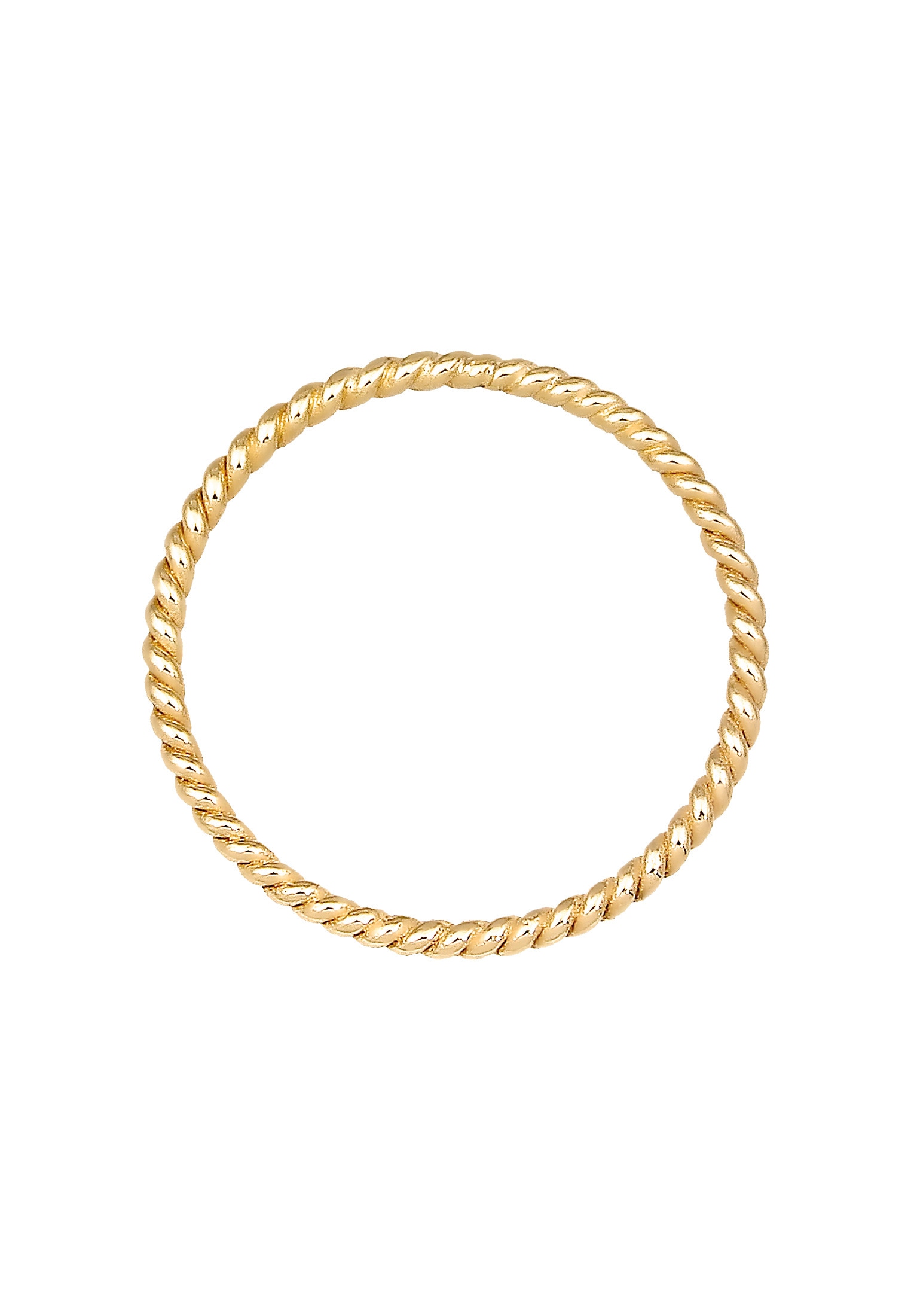 Elli Premium Fingerring »Gedreht 375 Gelbgold«