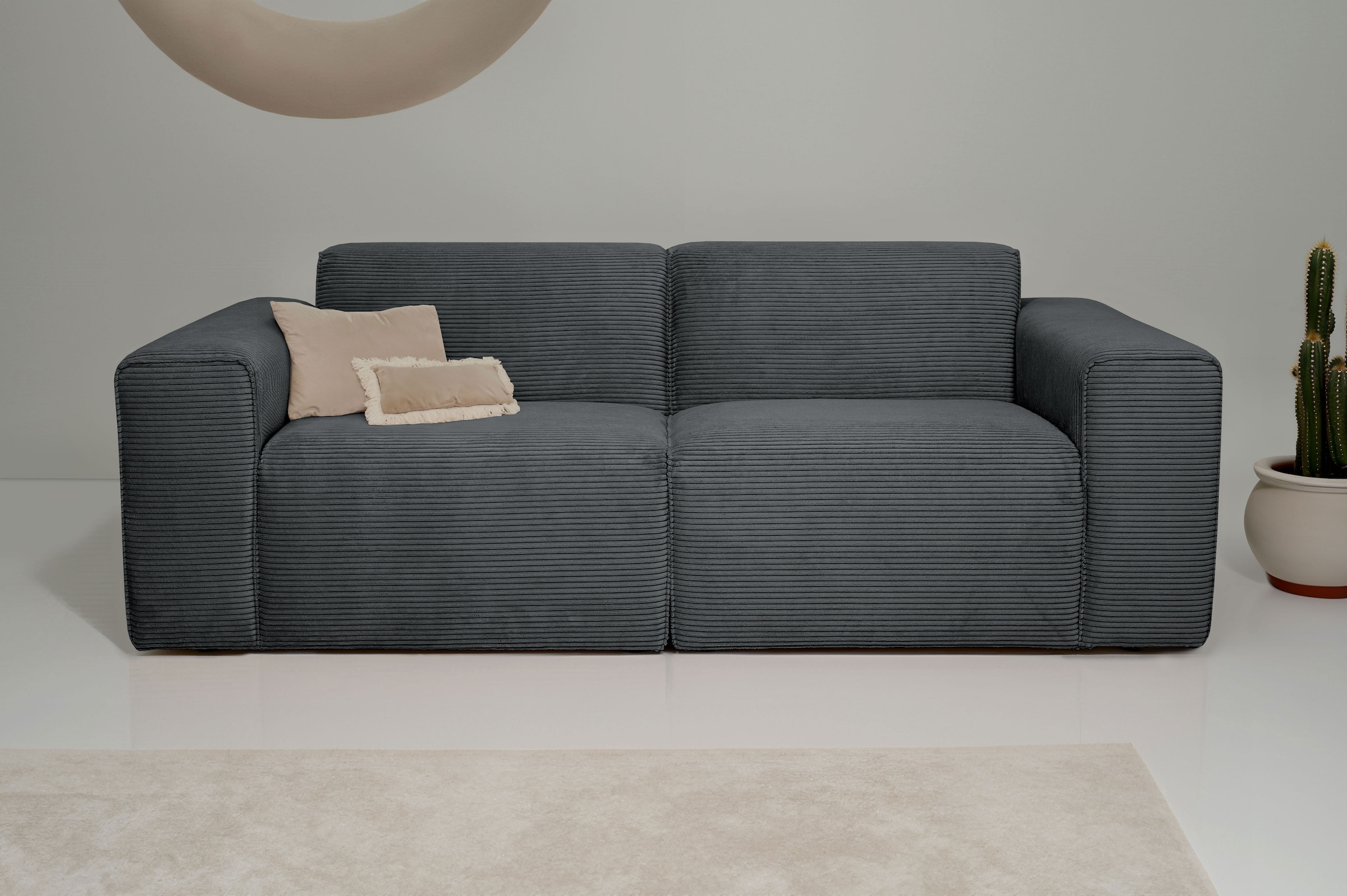 OTTO home 2-Sitzer "Clayton Kompaktsofa Breite 202 cm" in einem trendigen C günstig online kaufen
