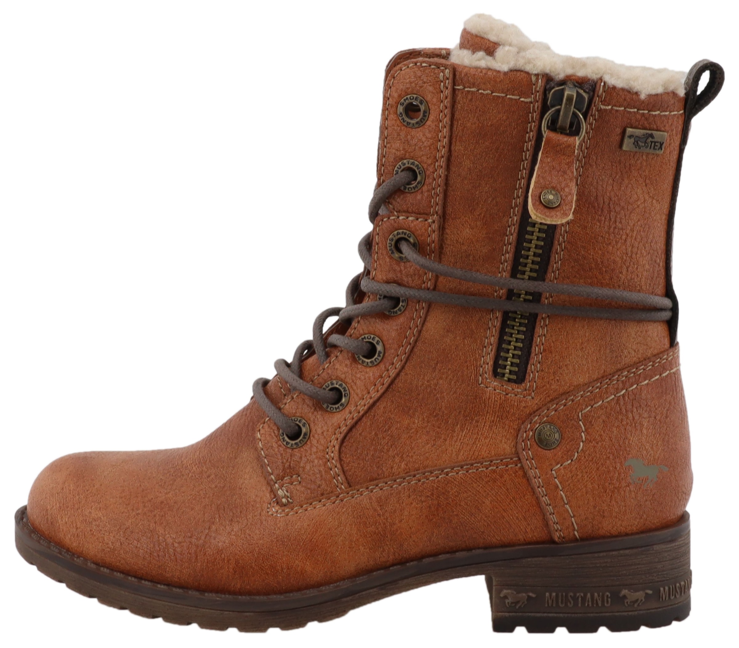 Mustang Shoes Winterstiefel »Concetta«  Stiefel, Schnürstiefel mit TEX-Membran