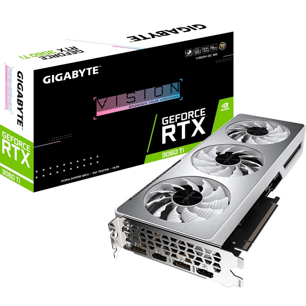 Gigabyte Grafikkarte »GeForce RTX™ 3060 Ti VISION OC (rev. 2.0)«, 8 GB, GDDR6