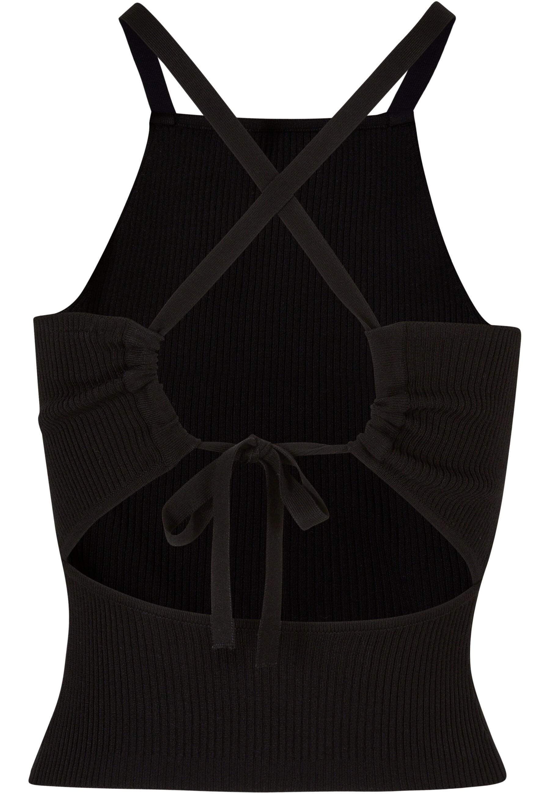 URBAN CLASSICS Muskelshirt »Urban Classics Damen Ladies Rib Knit Crossed Back Top«, (1 tlg.)