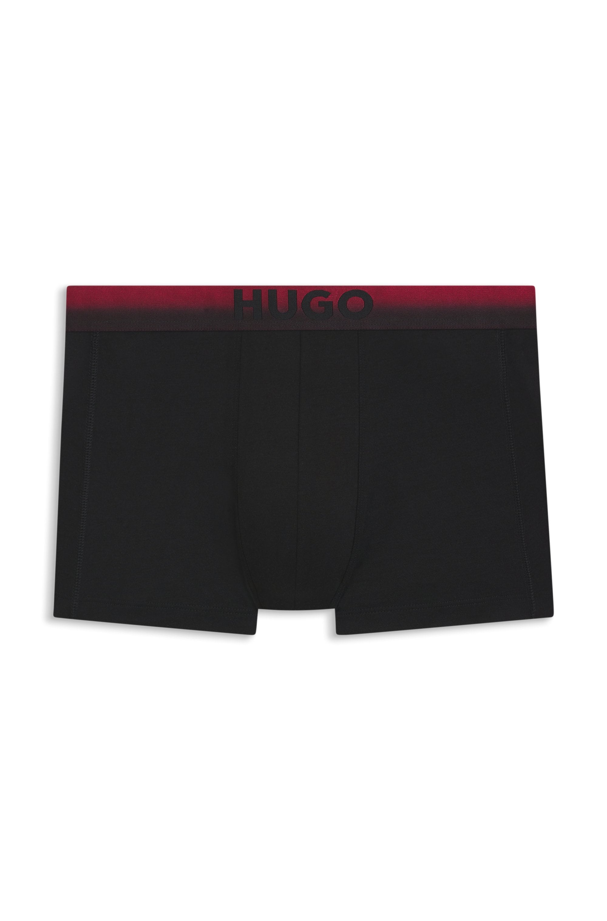 HUGO Underwear Trunk 3 Stk. elastischer Bund mit Sprühfärbemuster und Logo