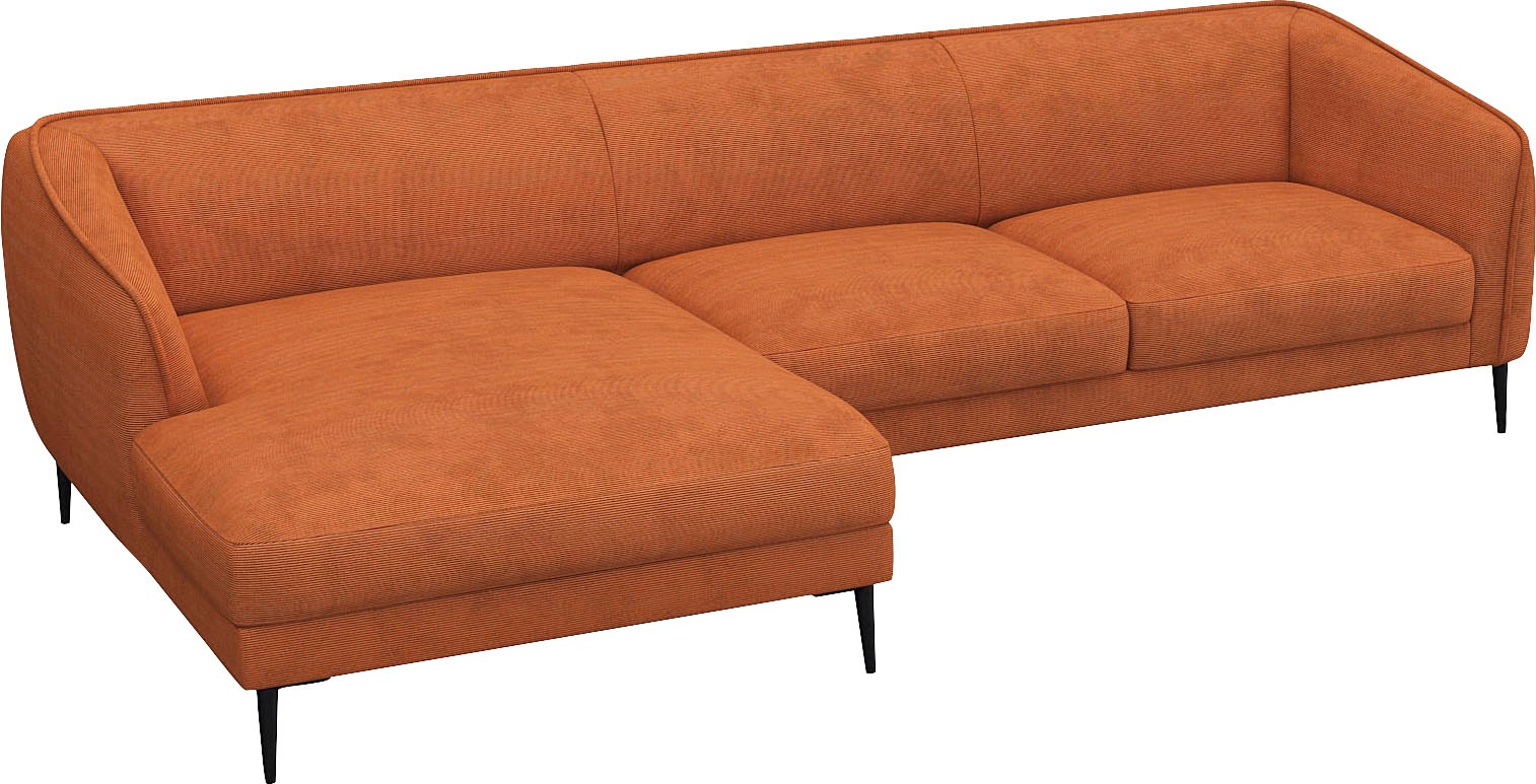 FLEXLUX Ecksofa "Belle Designsofa, L-Form, B/T 288/149 cm", Skandinavisches günstig online kaufen