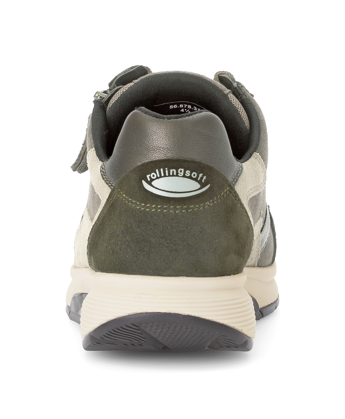 Gabor Rollingsoft Keilsneaker, Schnürer, Halbschuh, Freizeitschuh mit zusätzlichem Reißverschluss
