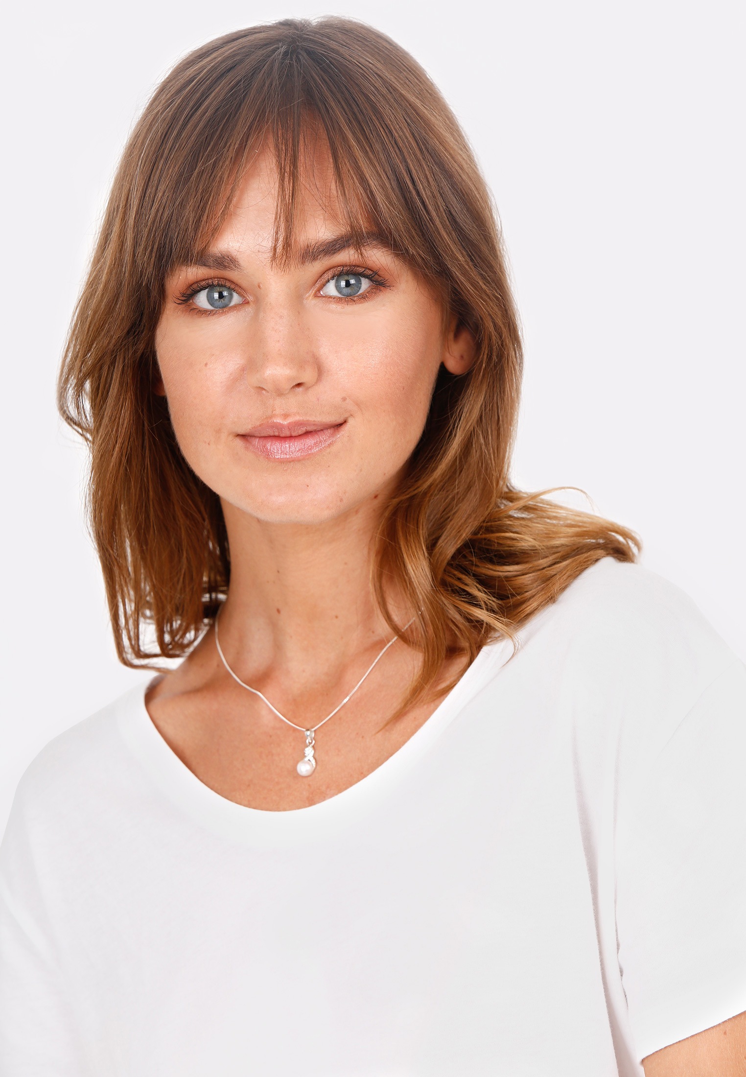 Elli Perlenkette »Infinity Kristalle Süßwasserzuchtperle 925 Sterling Silber«