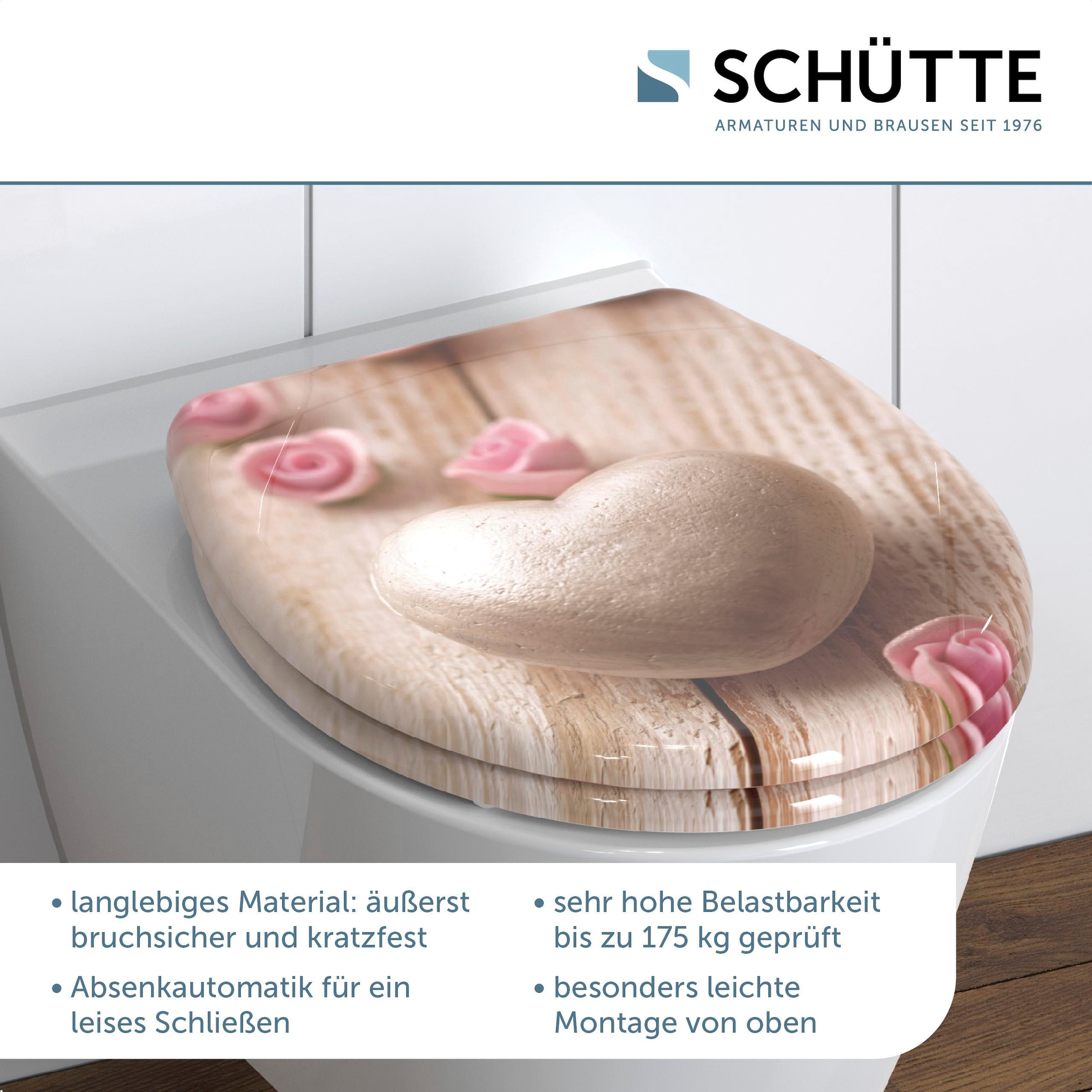 Schütte WC-Sitz »Romantik«, Duroplast, mit Absenkautomatik und Schnellverschluss