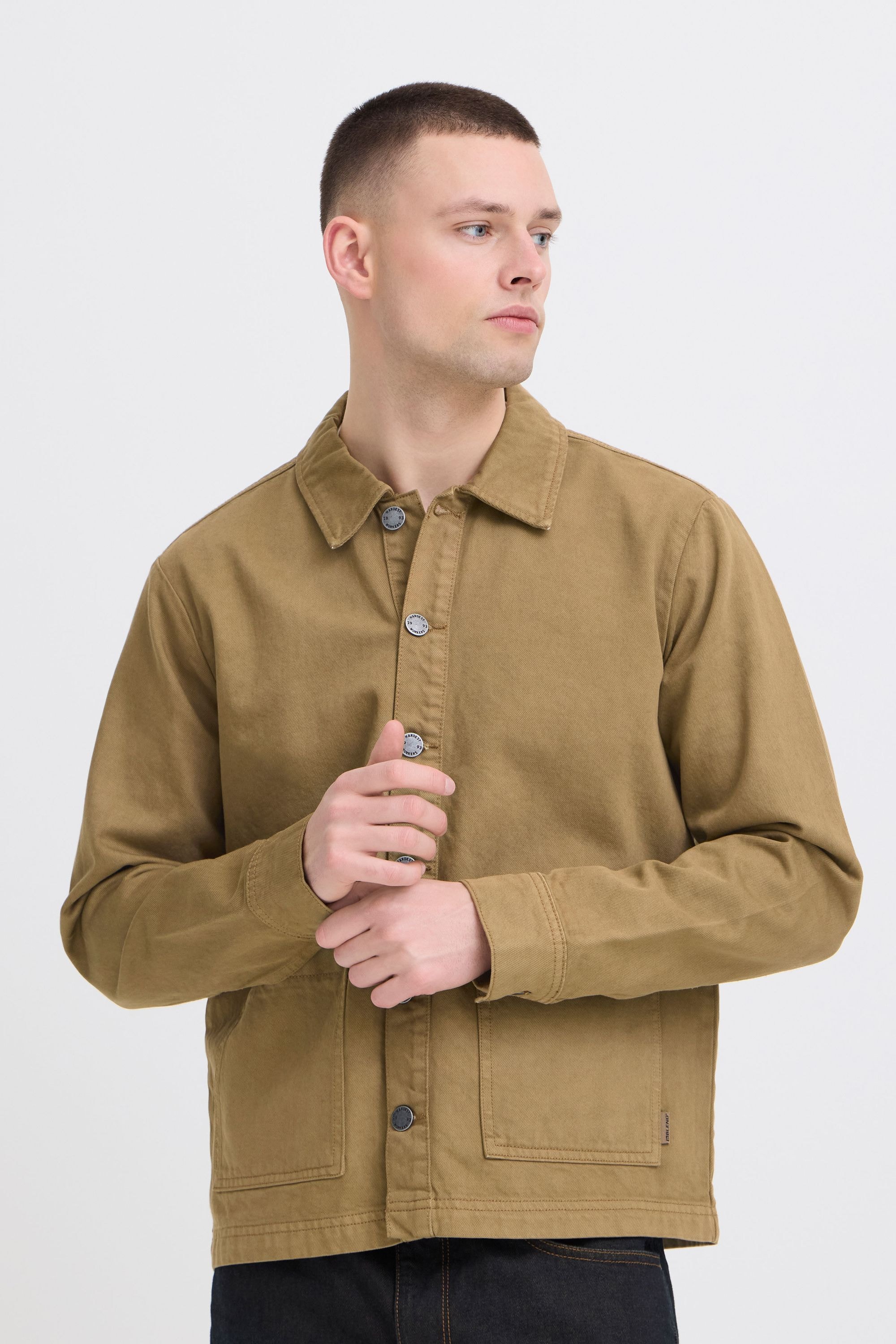 Blend Hemdjacke "BHMosi" ohne Kapuze Modisches Overshirt günstig online kaufen