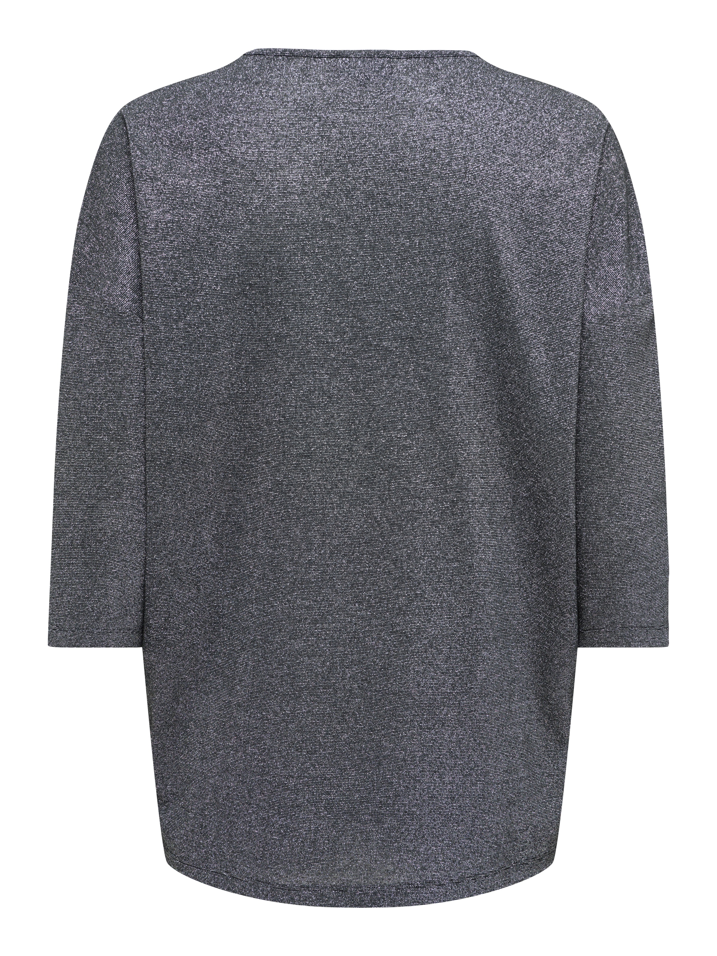 ONLY 3/4-Arm-Shirt "ONLSILVERY GLAMOUR LUREX 3/4 TOP JRS", mit Glitzer-Effe günstig online kaufen