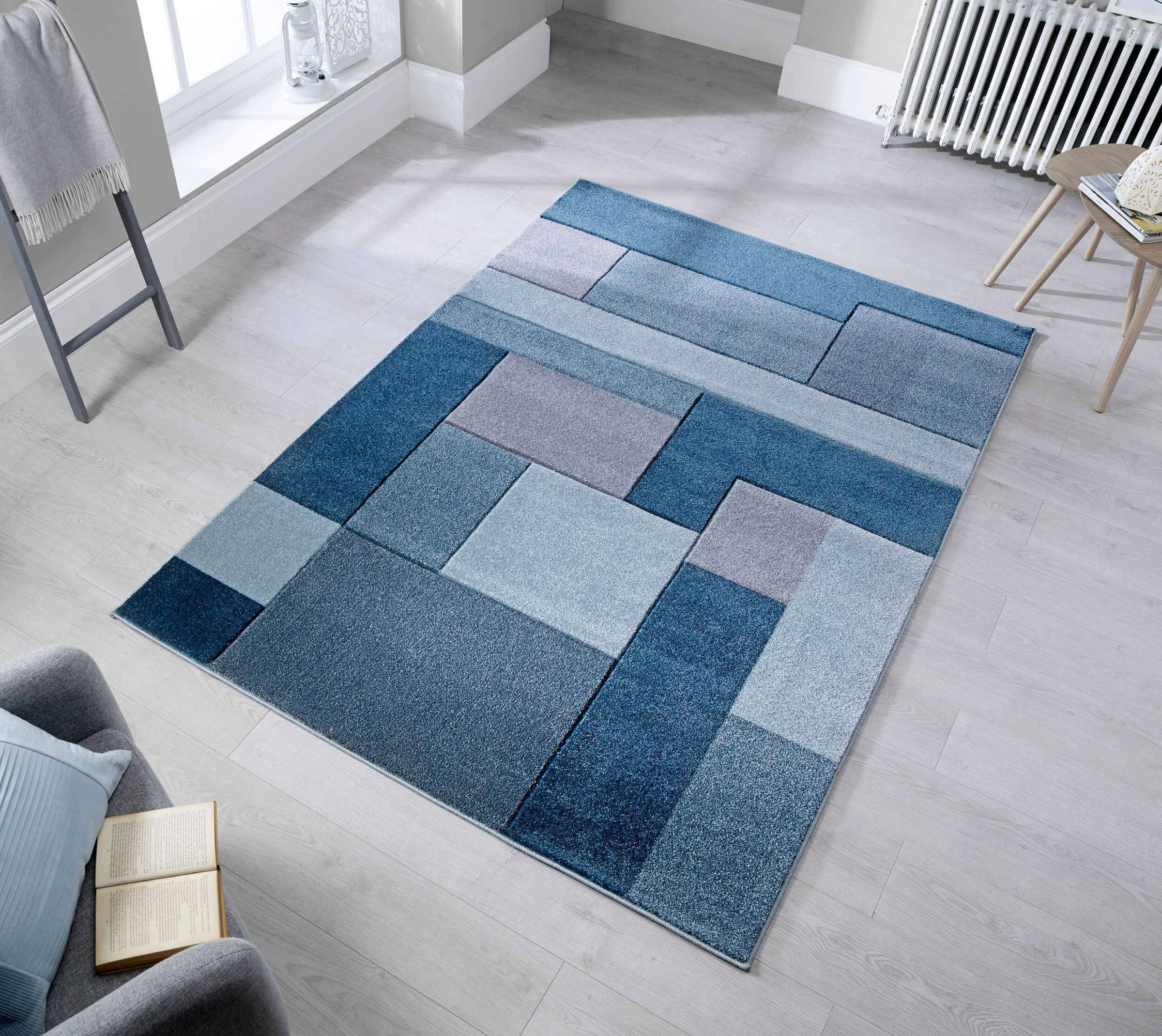 FLAIR RUGS Teppich "Cosmos mit Hoch-Tief-Effekt" rechteckig 12 mm Höhe Patc günstig online kaufen