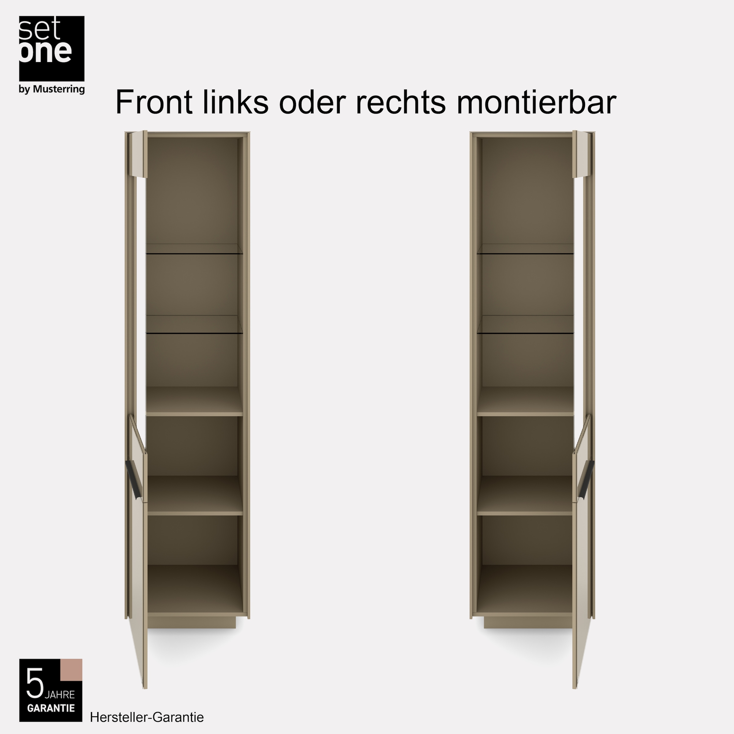 set one by Musterring Standvitrine »Reno« 1 Stk. tlg. Mit Sockel in diversen Farben, 193 cm Höhe & Farbauswahl