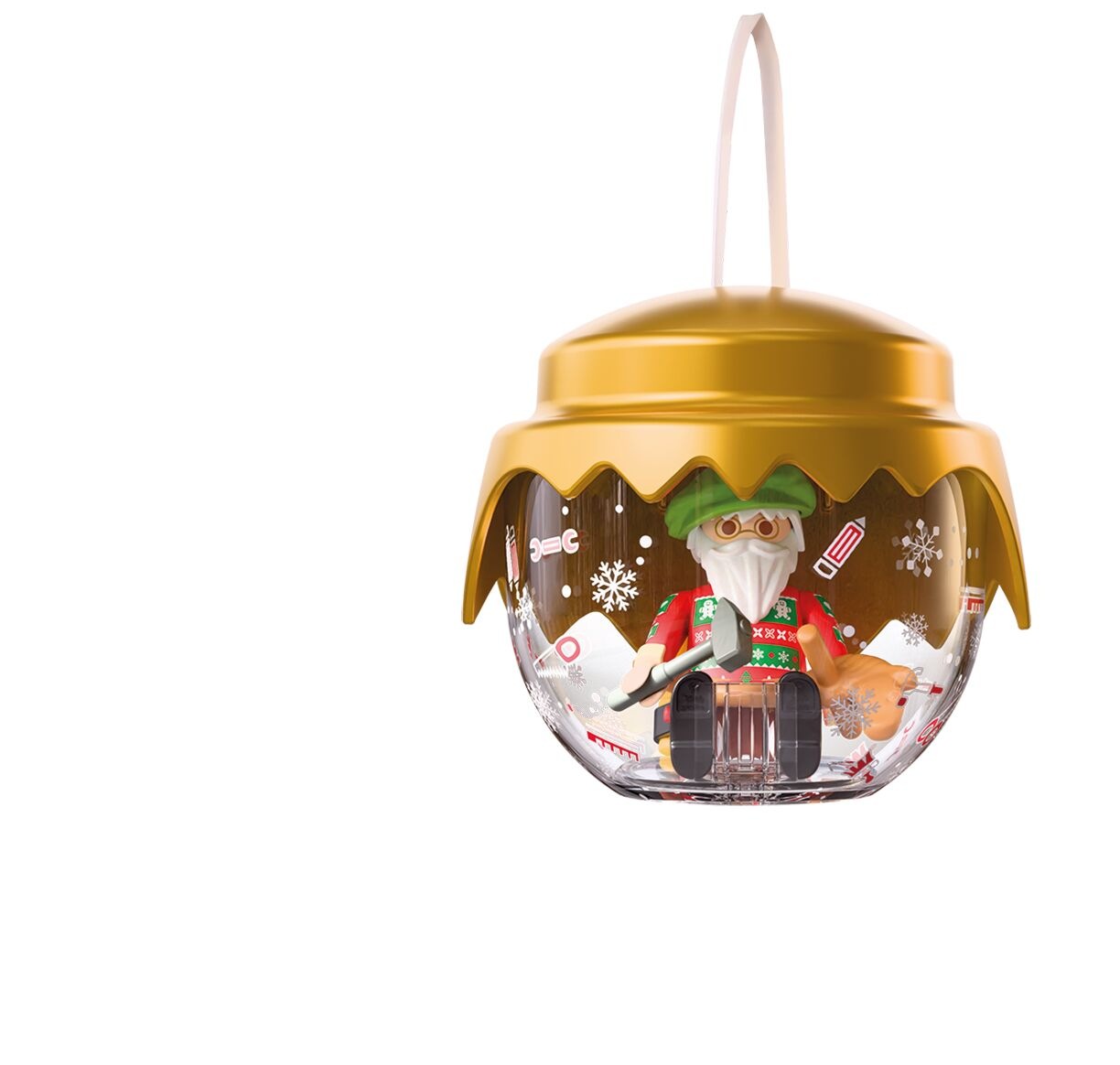 Playmobil® Konstruktions-Spielset »Weihnachtskugel: Spielzeugentwickler (72222), Christmas«