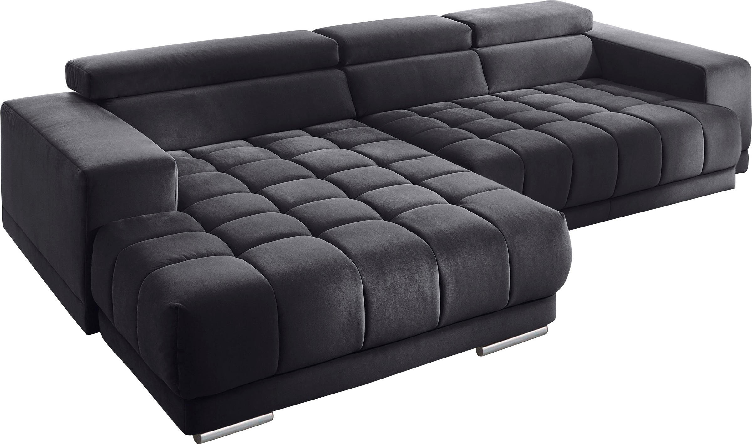 Thumbnail - Die PlanBar Ecksofa "MP-IN15053 L-Form extra breiter Schenkel" mit Kopfteilverstellung, wahlweise mit manueller Vorziehb...