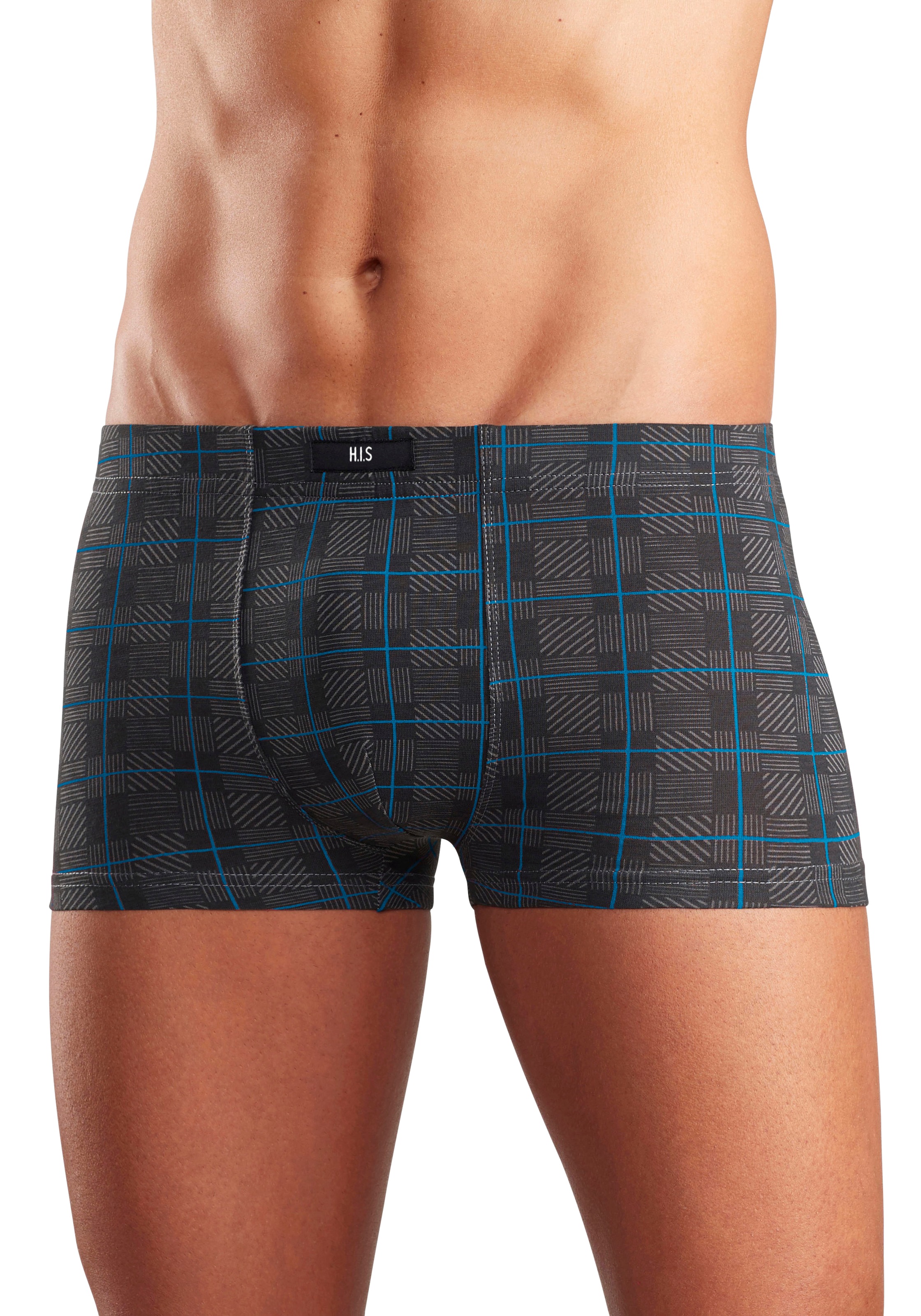 Thumbnail - H.I.S Hipster Packung, 5 Stk. tlg., knapp sitzende Boxershorts aus Baumwoll-Stretch