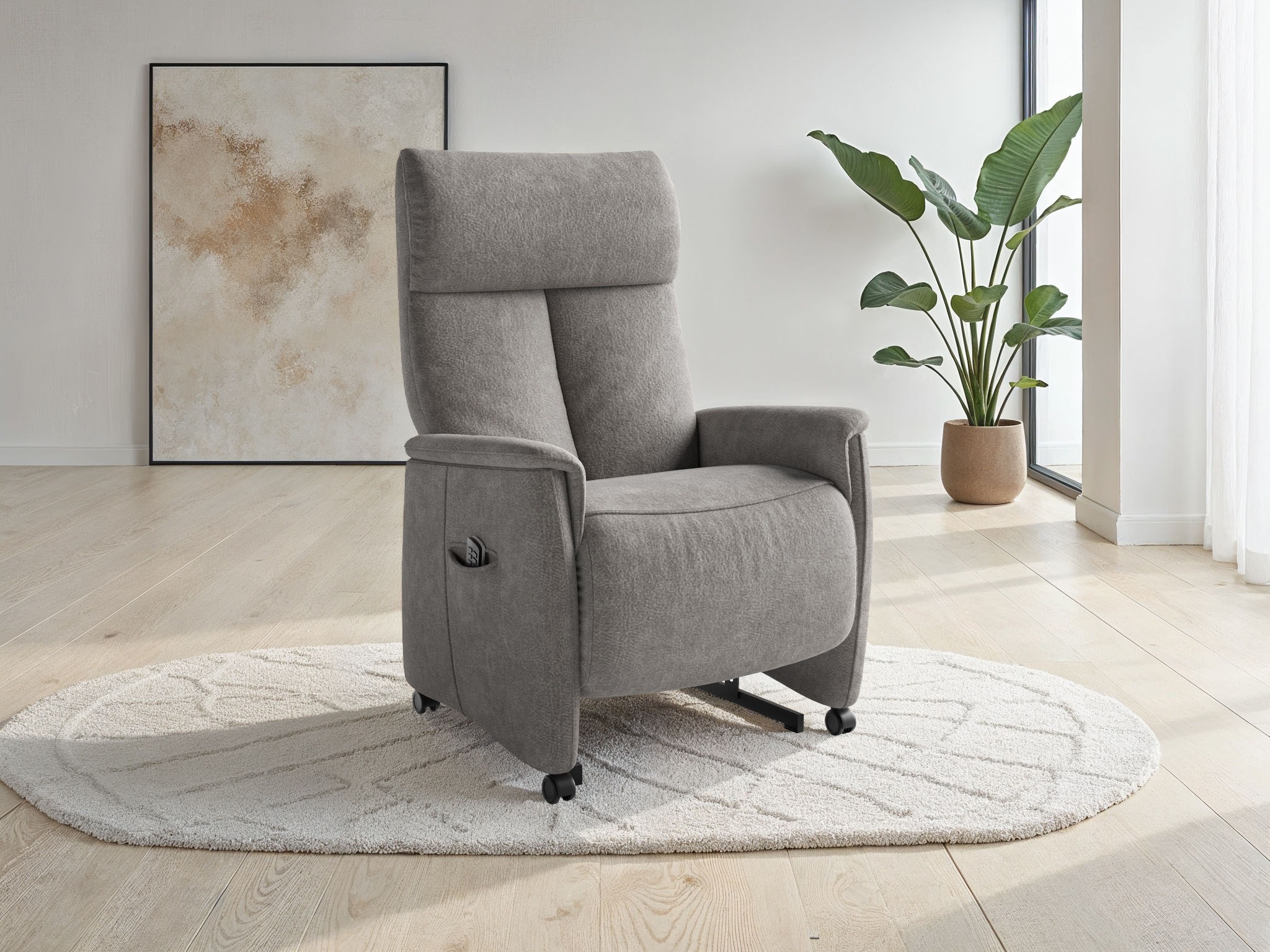sit&more TV-Sessel "Cremona Comfort" wahlweise manuell oder elektrischer Funktion mit Akku