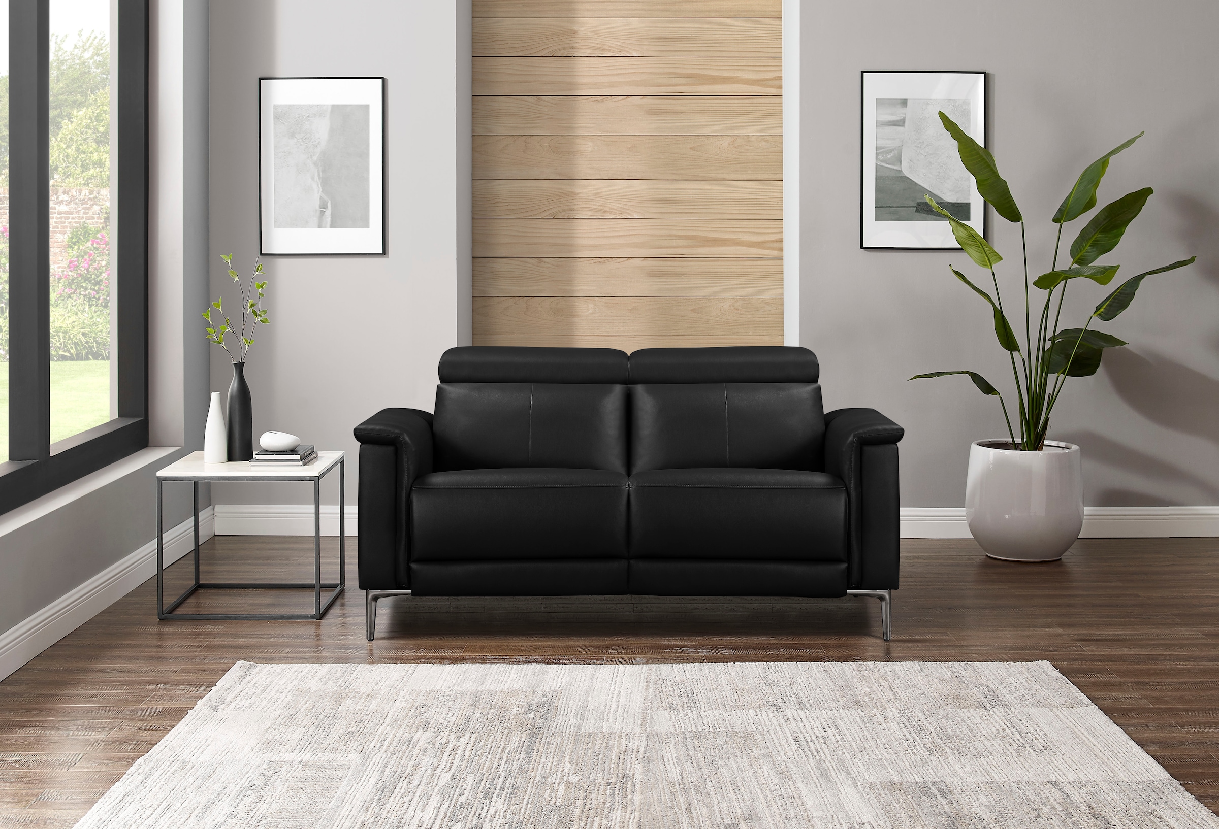 Places of Style 2-Sitzer »Lund«, manueller od. elektrischer Relaxfunktion und USB-A