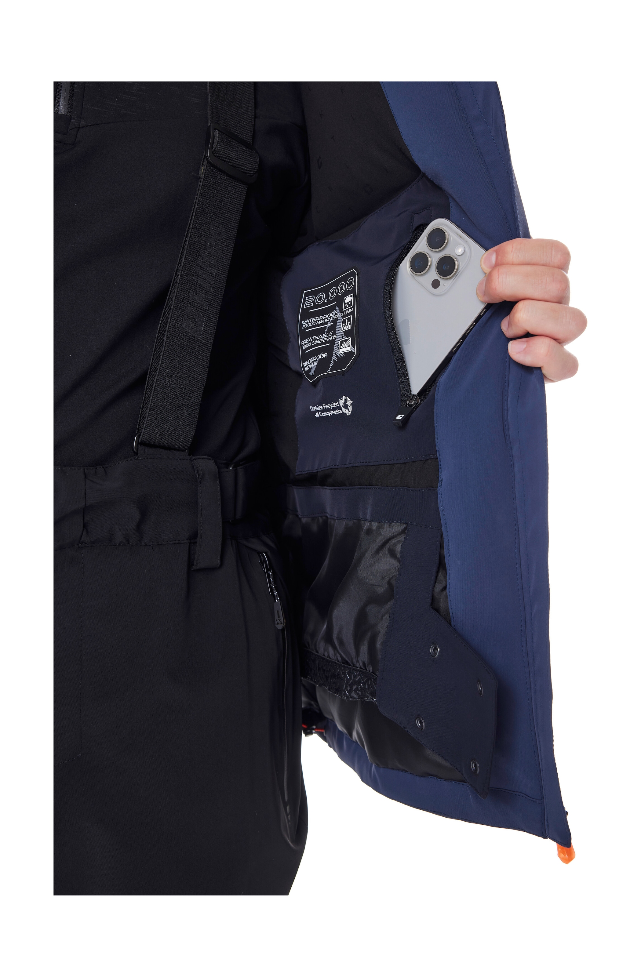 Killtec Skijacke »KSW 51 MN SKI JCKT« Herren Funktionsjacke: wasserdicht, atmungsaktiv, 4-Wege-Stretch