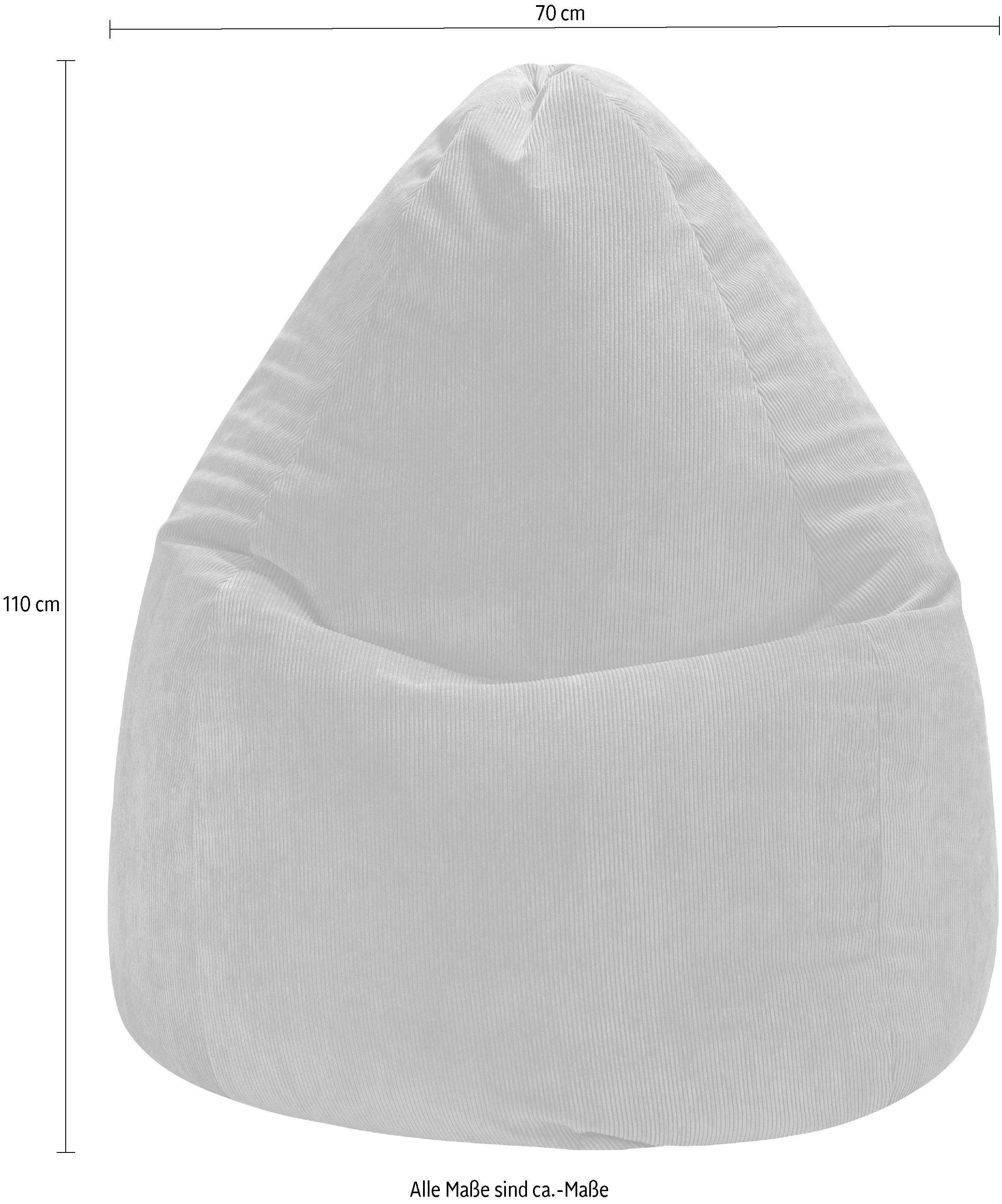 Sitting Point Sitzsack »BeanBag Cordone XL«, (1 St.), Kord