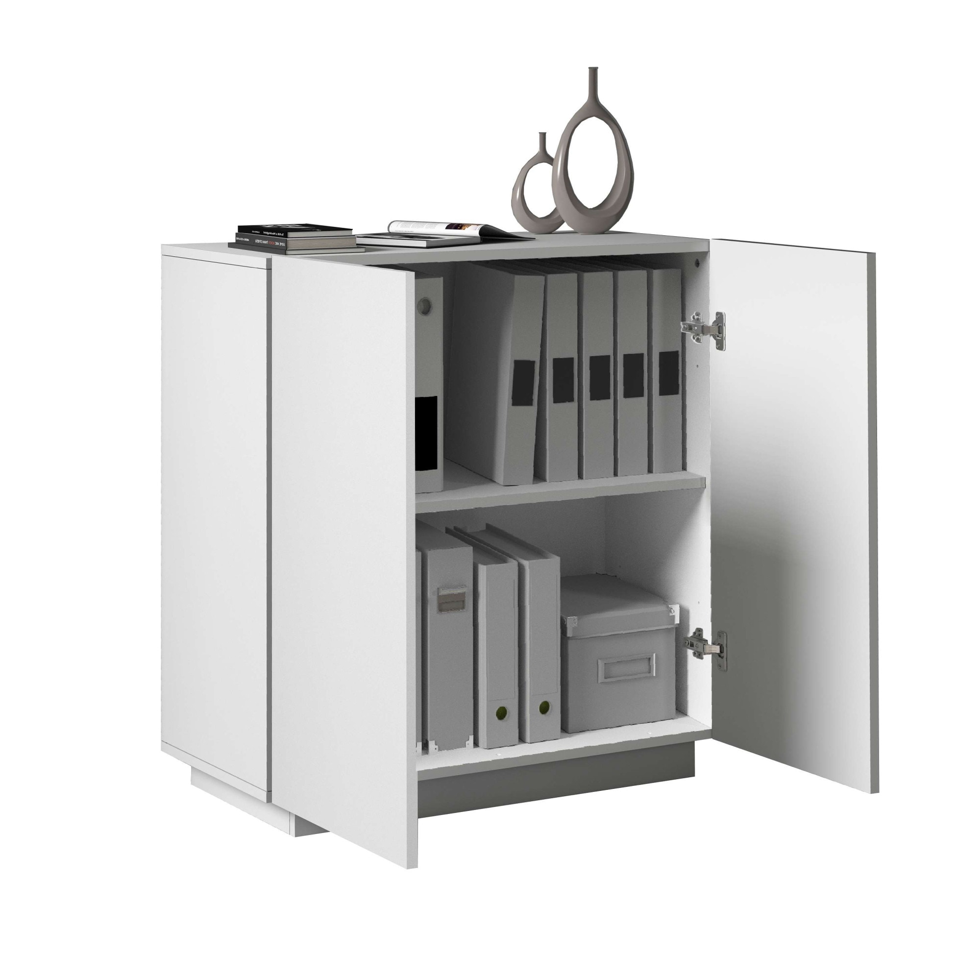 INOSIGN Aktenschrank »Essential, Mehrzweckschrank, Büroschrank mit 2 Türen«, & verstellbaren Einlegeböden, Höhe 86 oder 166 cm, Made in Italy