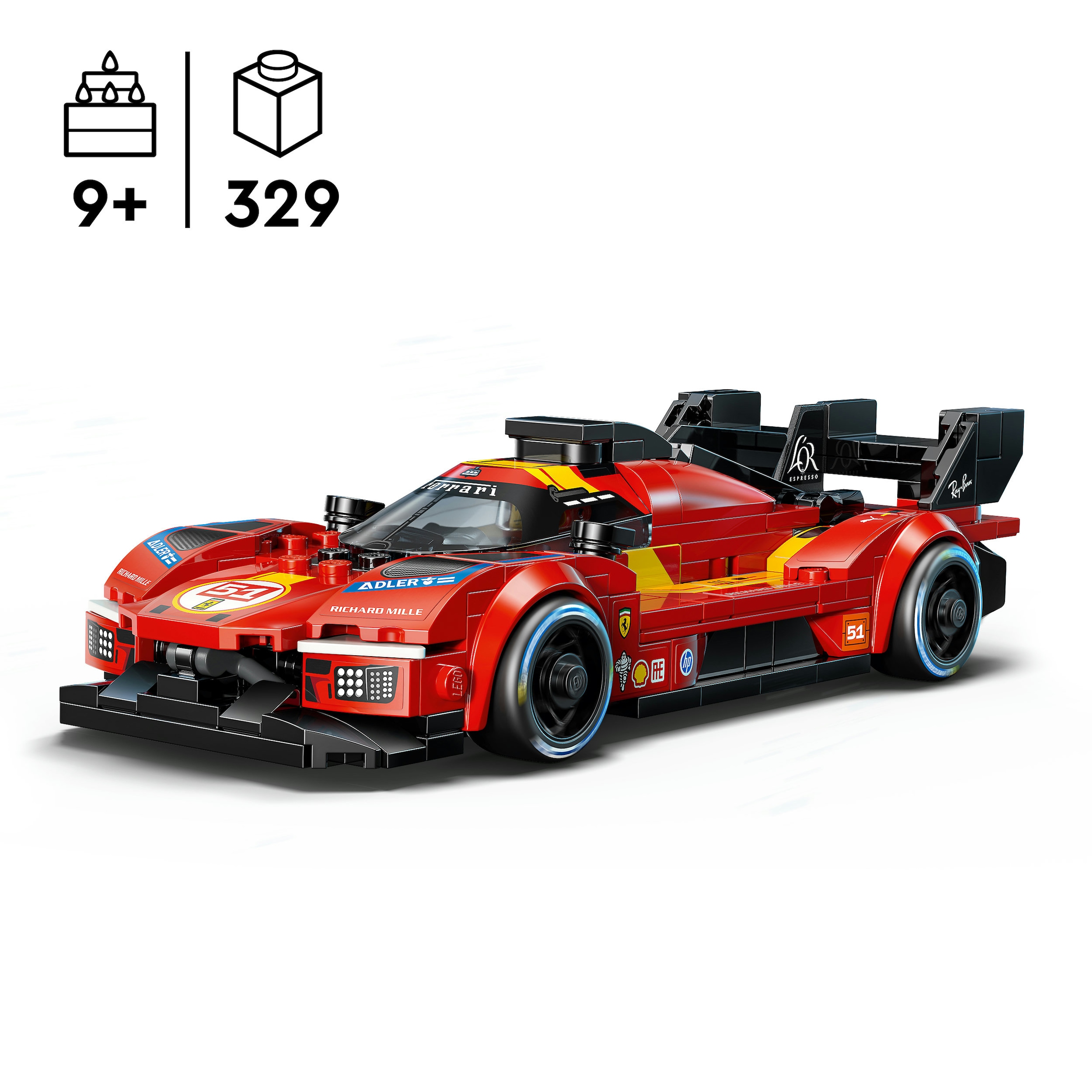 LEGO® Konstruktionsspielsteine »Ferrari 499P (77261), LEGO Speed Champions« Made in Europe