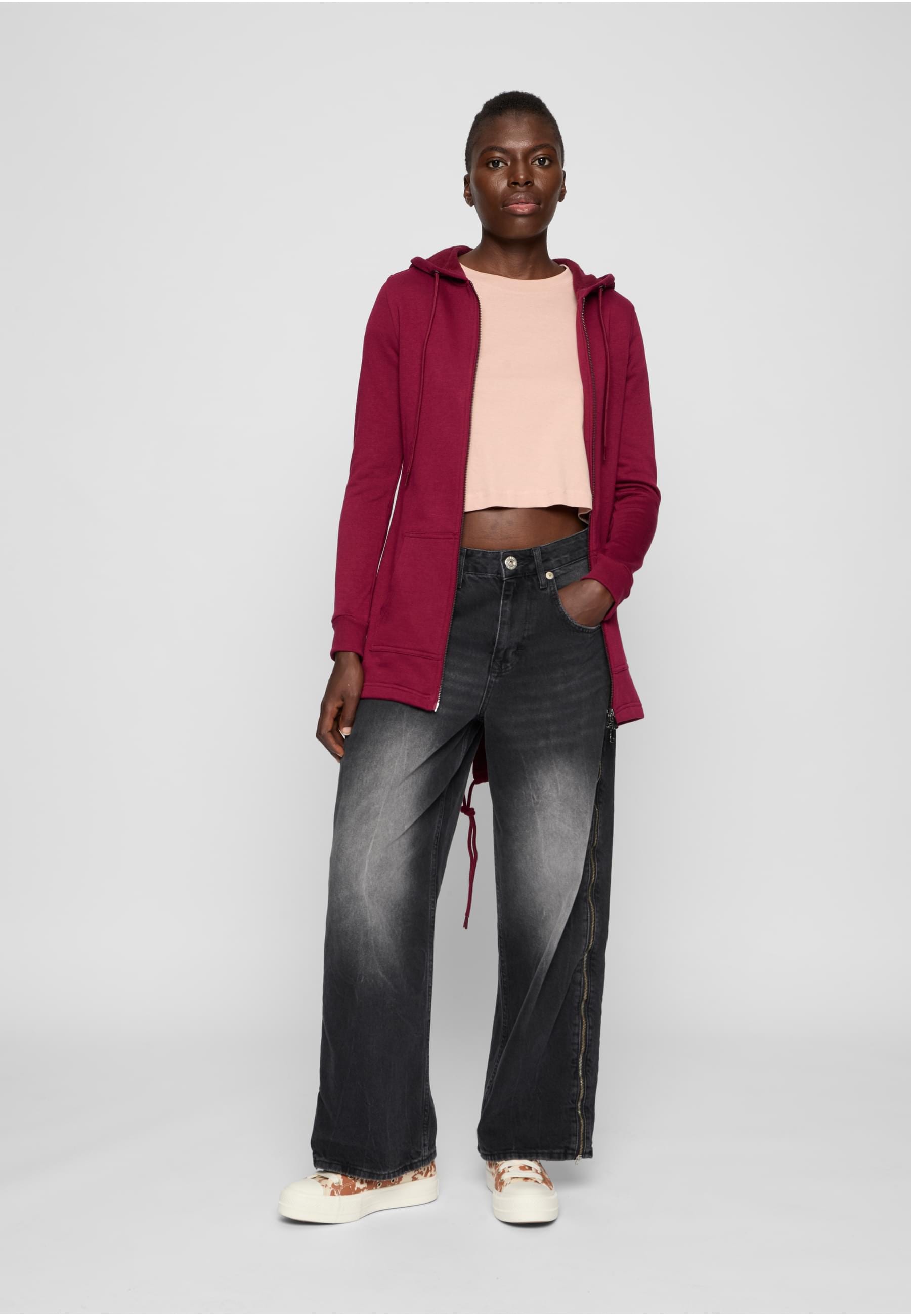 URBAN CLASSICS Sweatjacke »Urban Classics Damen Ladies Sweat«