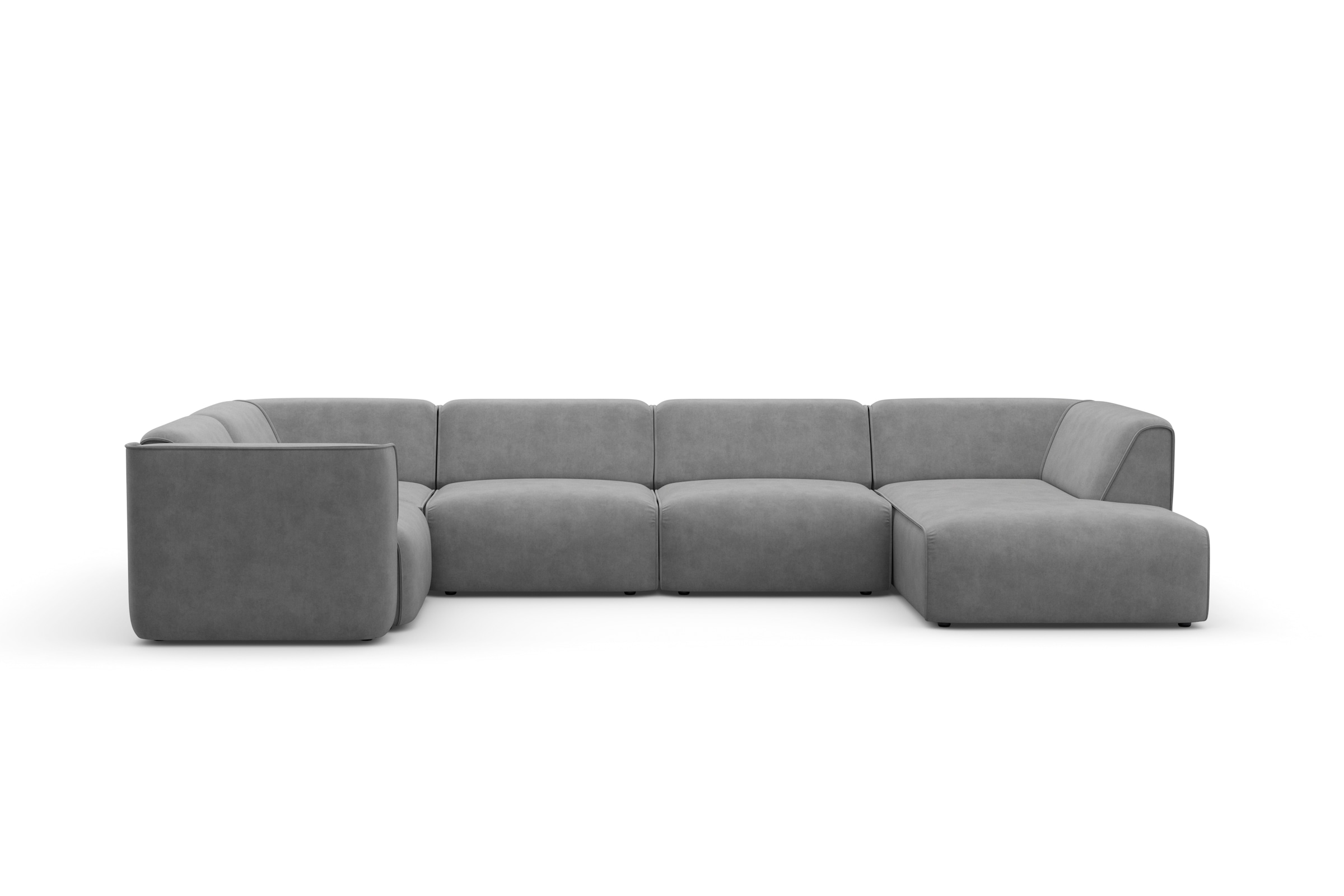 RAUM.ID Wohnlandschaft »Merid U-Form, jederzeit durch Module erweiterbar, B/T/H: 367/206/70 cm«, als Modul oder separat verwendbar, für individuelle Zusammenstellung