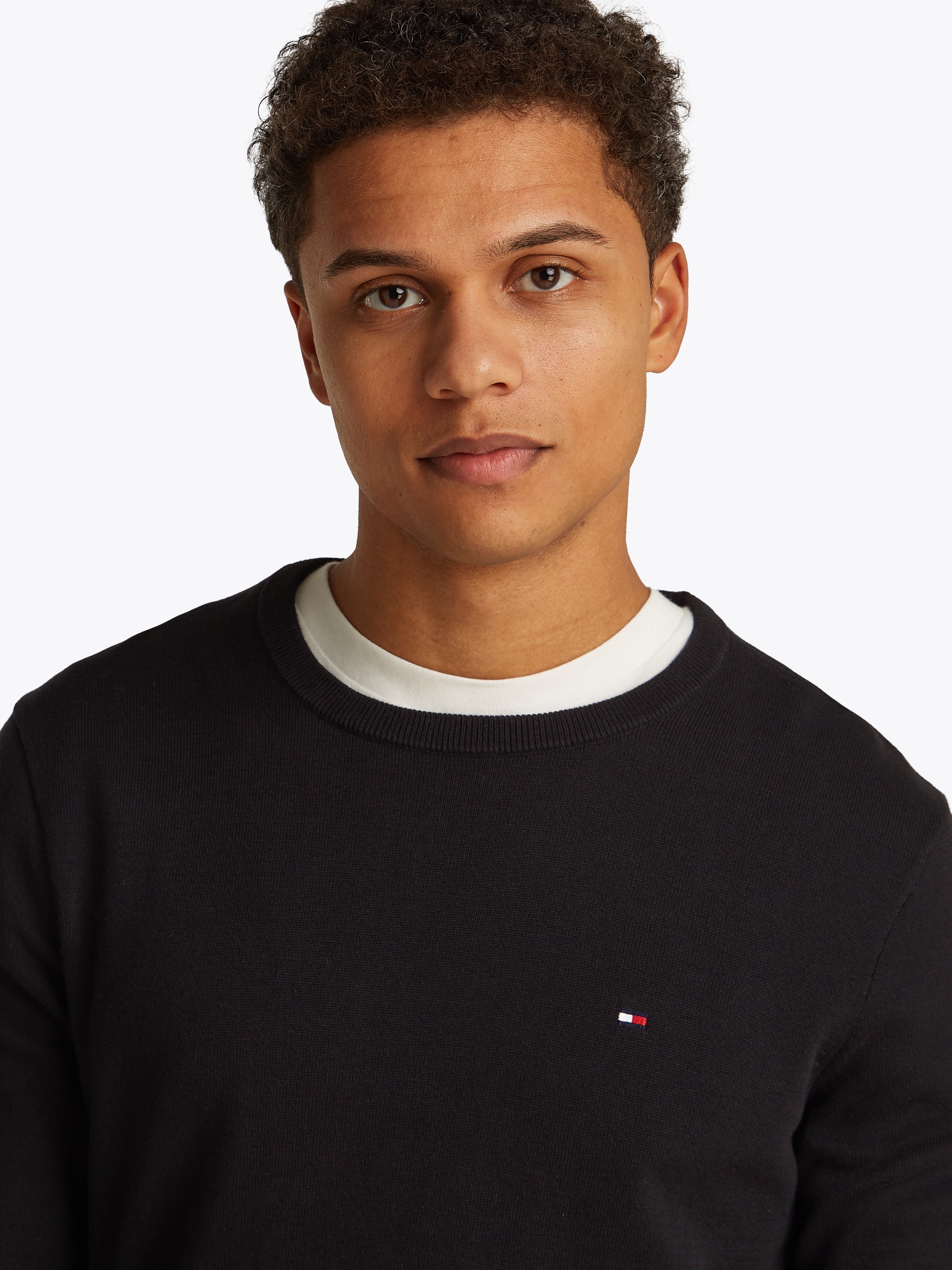 Tommy Hilfiger Rundhalspullover "ESSENTIAL COTTON" Crewneck Regular Fit Pre günstig online kaufen