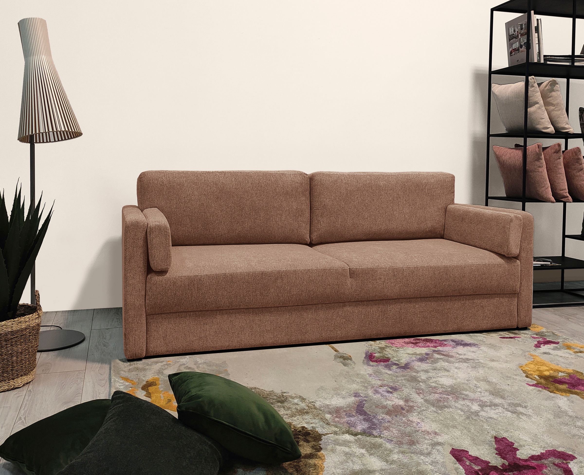 Home affaire Schlafsofa »Calrence«, mit aufklappbarer Bettfunktion, zwei Armlehnvarianten in der Serie