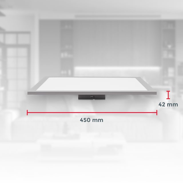 B.K.Licht Deckenleuchte, 1 flammig-flammig, LED Panel, Farbtemp. stufenlos  einstellbar, dimmbar, Fernbedienung bestellen | BAUR