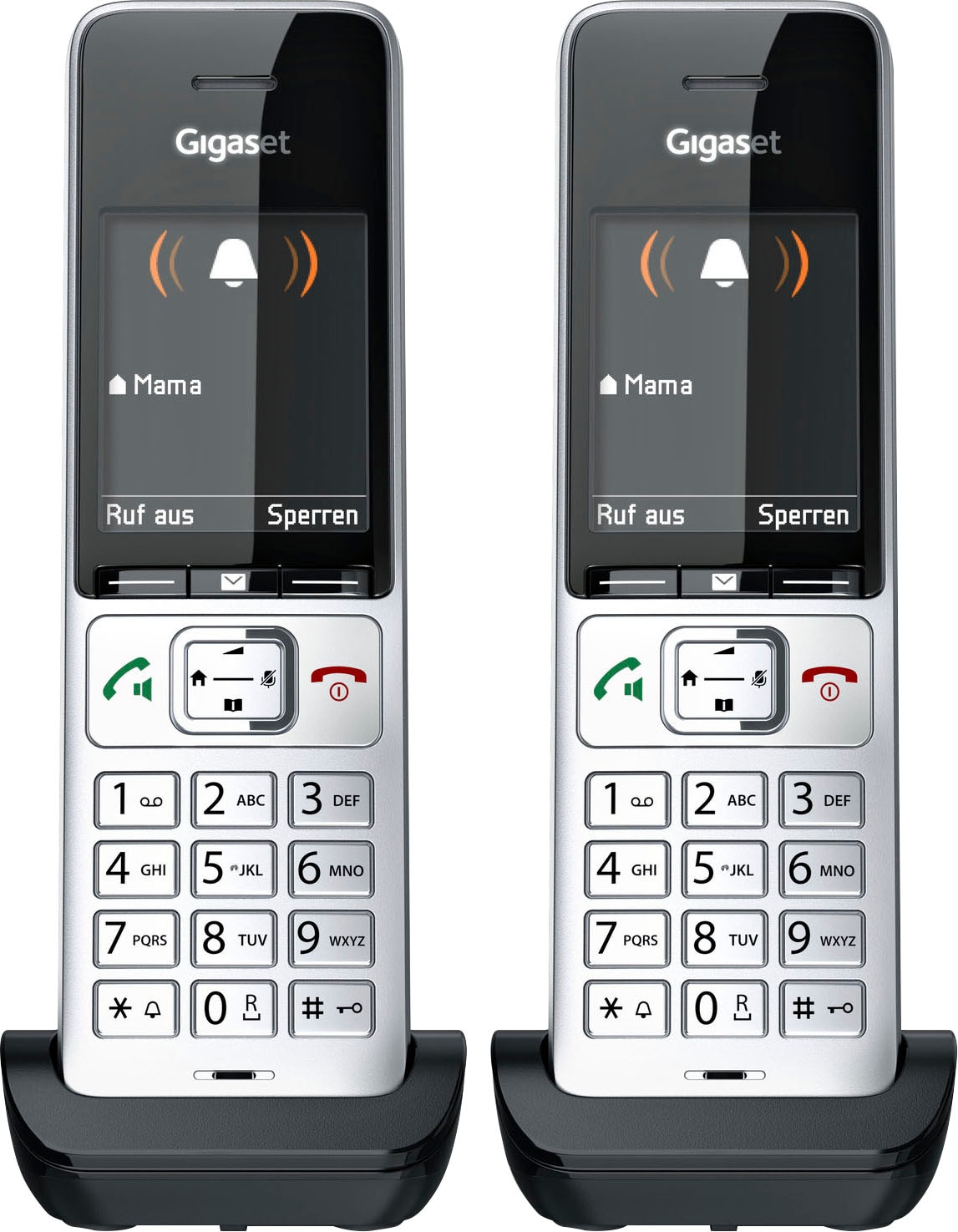 Gigaset Schnurloses DECT-Telefon »COMFORT 500HX duo«, (Mobilteile: 2)