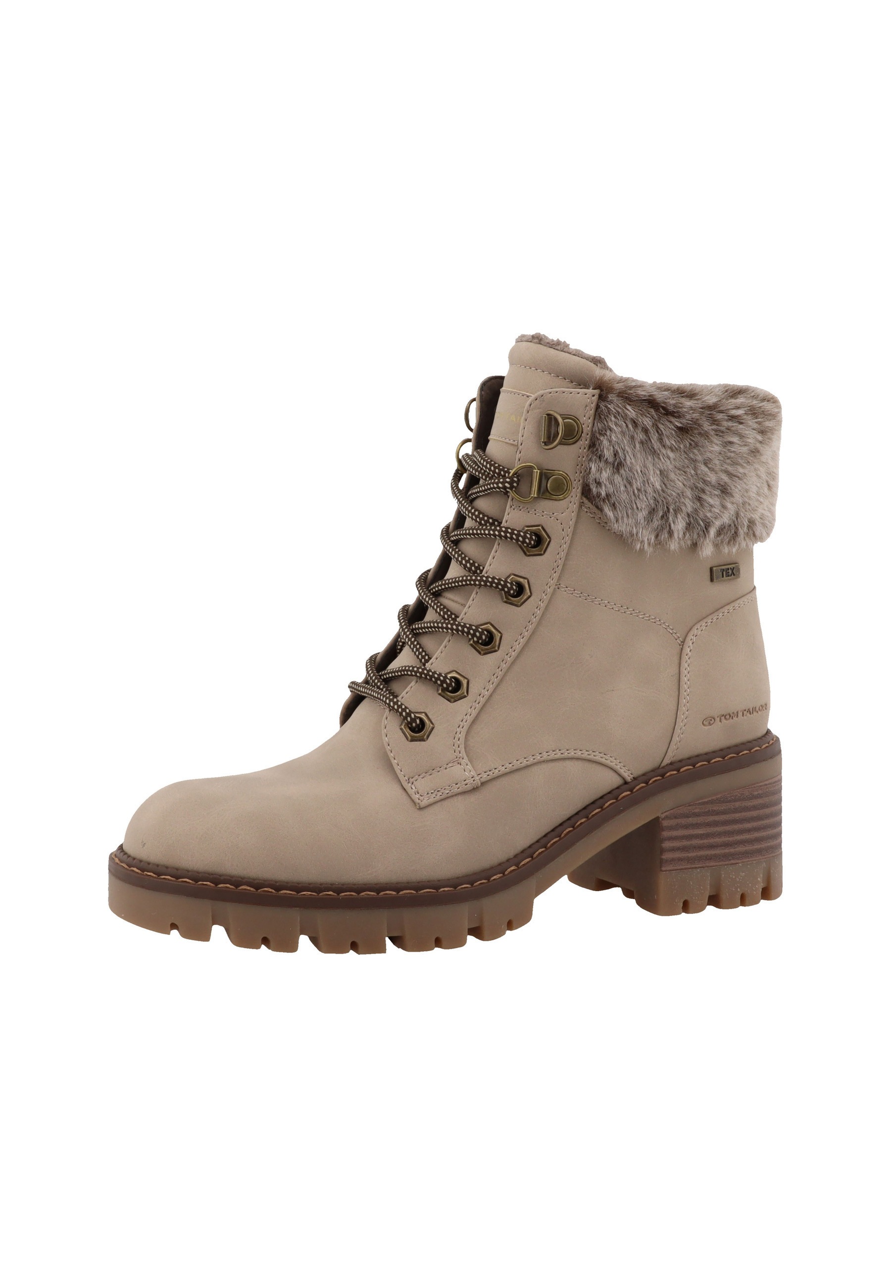 Stiefel TOM TAILOR "Tom Tailor Winter Boots", Damen, Gr. 38, schwarz cream, unifarben, Schuhe Stiefel 2