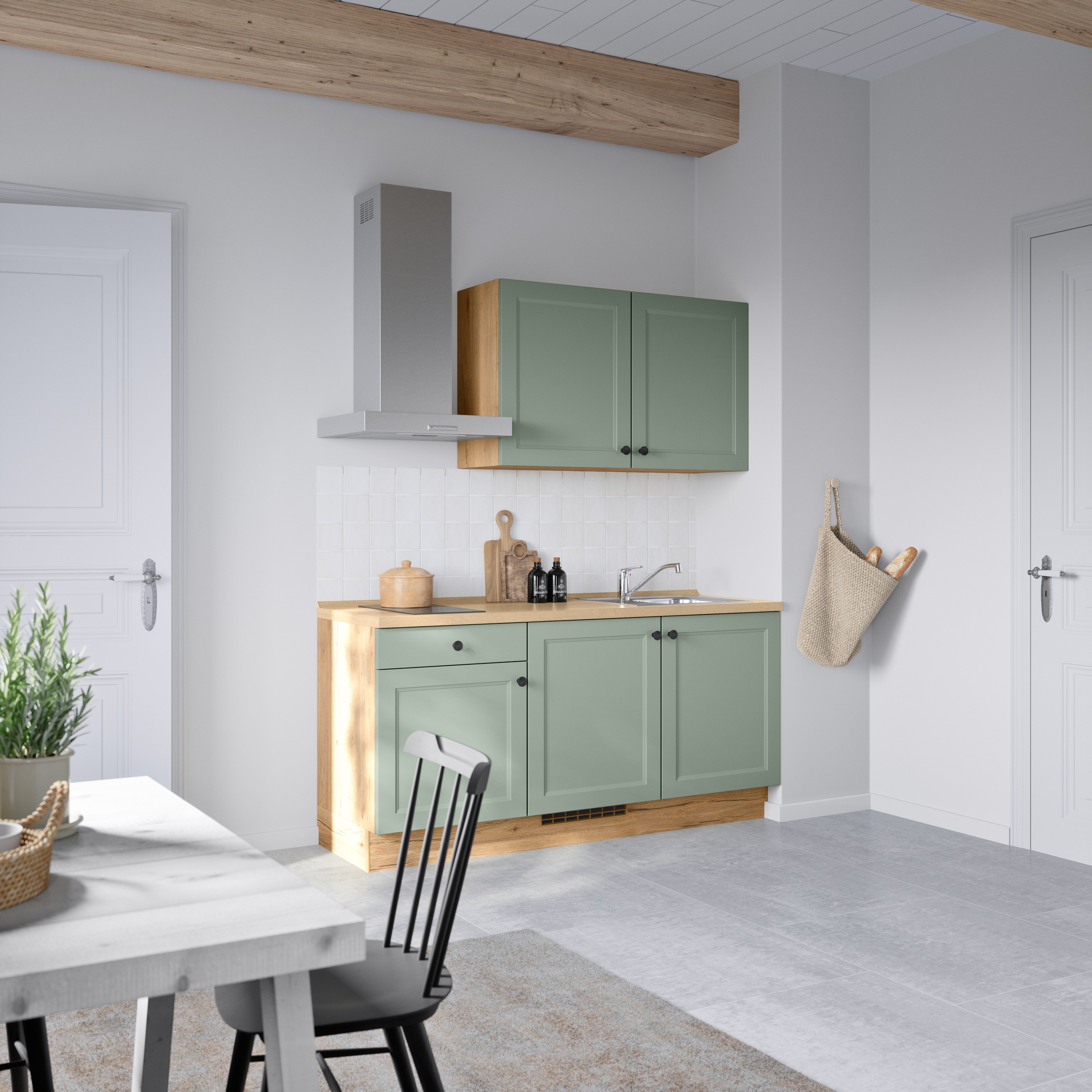 nobilia® Küchenzeile »"Cascada I"«, vormontiert, Ausrichtung wählbar, Breite 180 cm, wahlw. mit E-Geräten