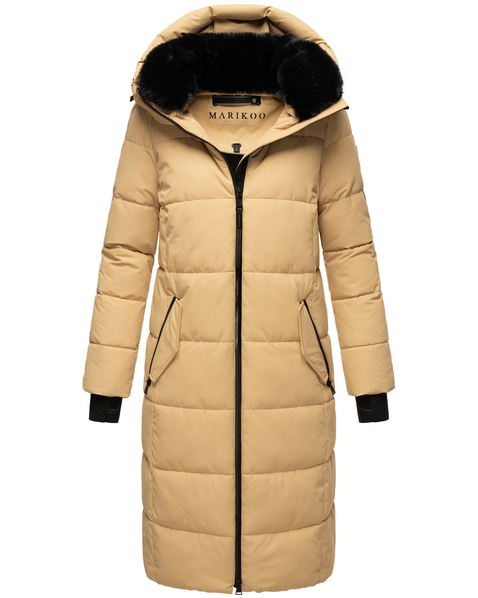 Marikoo Steppjacke »Zuraraa XVI«, langer Winter Mantel gesteppt