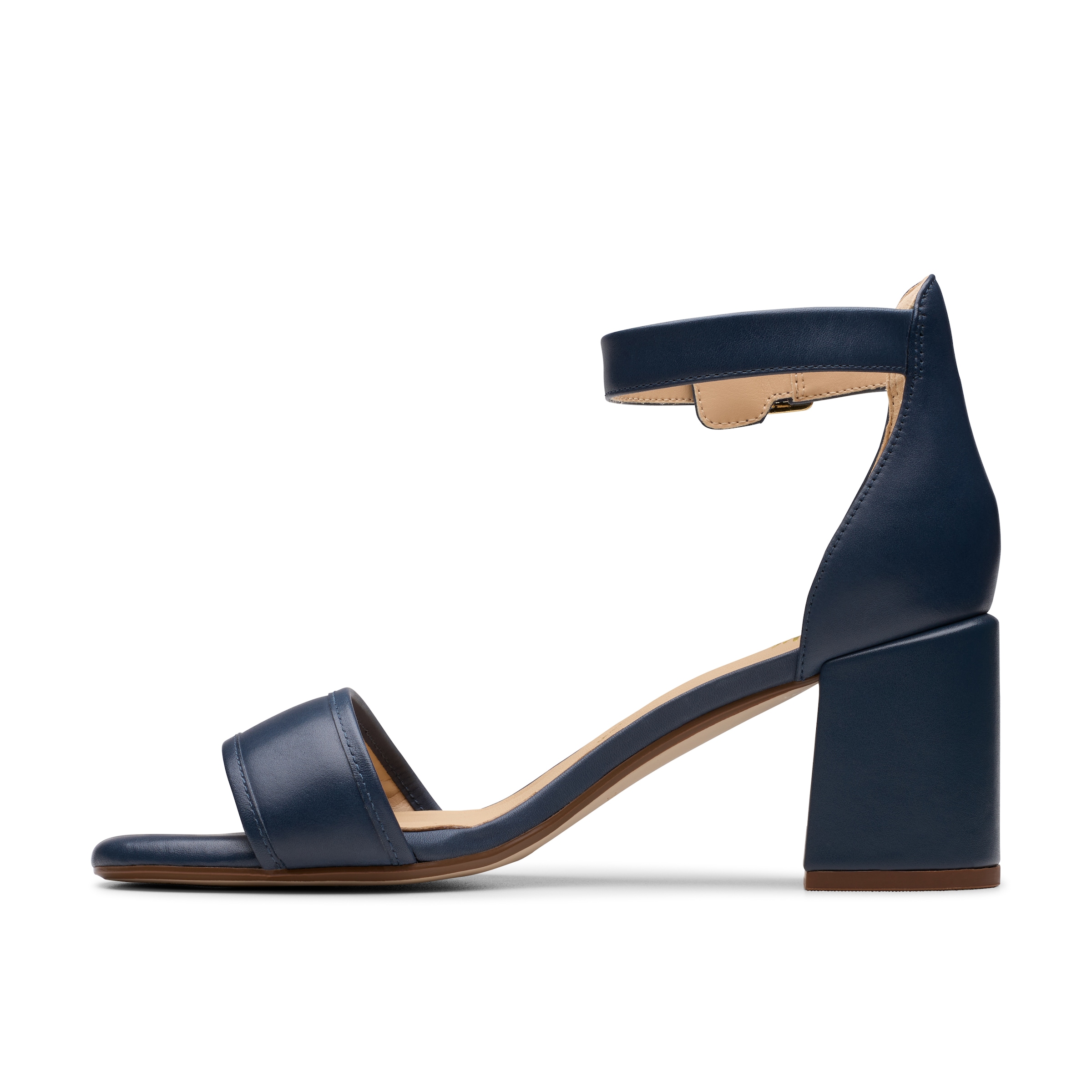 Clarks Sandale »Ezoria Mae«, Festtagsschuh, Sandalette mit Blockabsatz