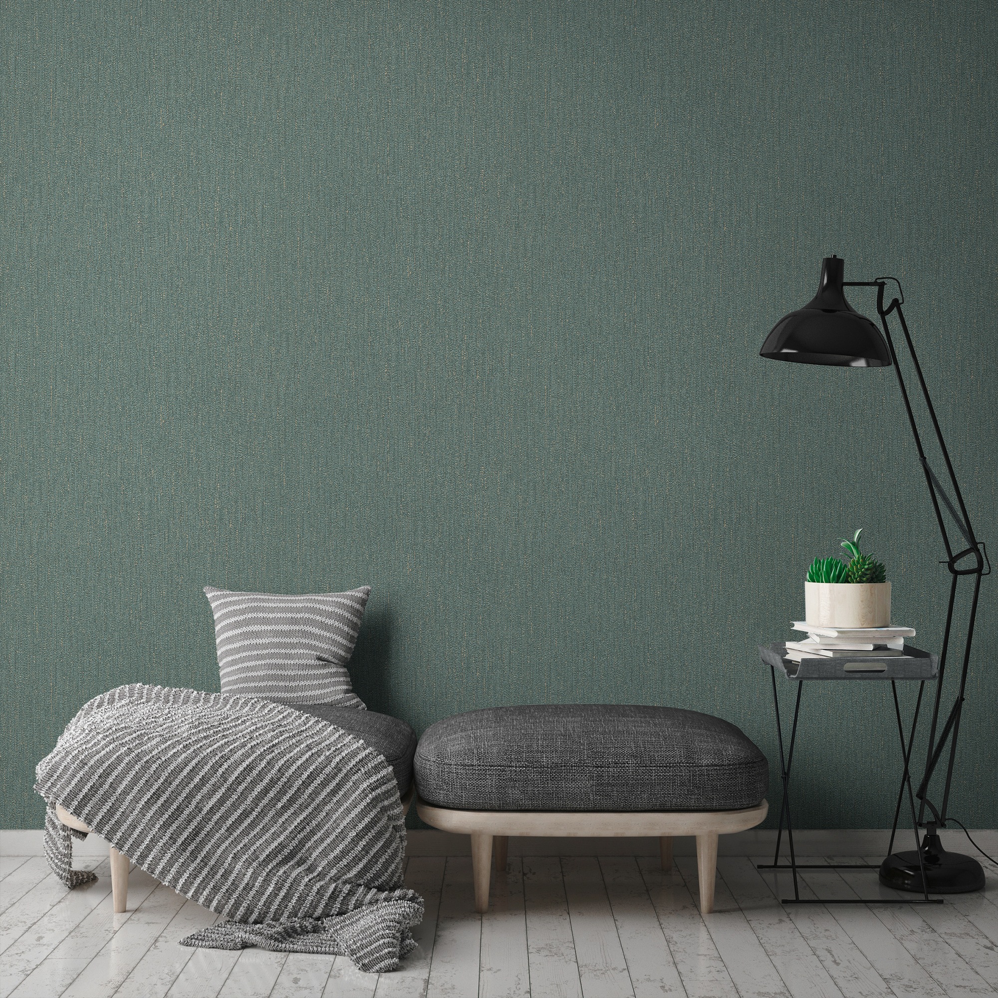 A.S. Création Vliestapete »Attractive 2 Tapete Einfarbig«, leicht glänzend-gemustert-abstrakt, Strukturtapete strukturiert Tapeten Wohnzimmer Schlafzimmer Design
